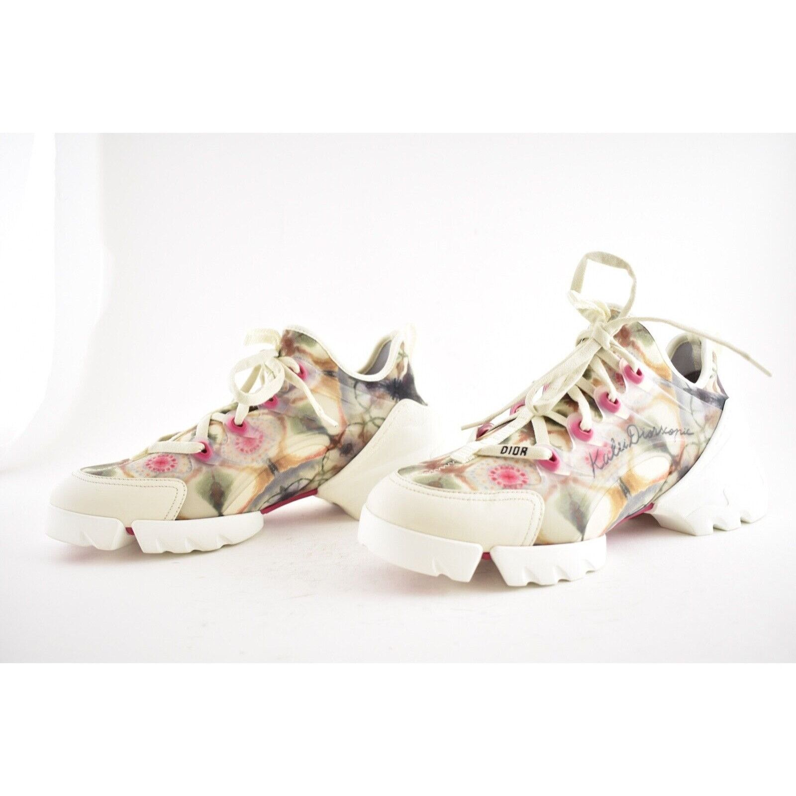 Dior Dior D Connect Lace Up Flat Trainer Sneaker 39.5 Size US 9.5 / IT 39.5 - 10 Thumbnail