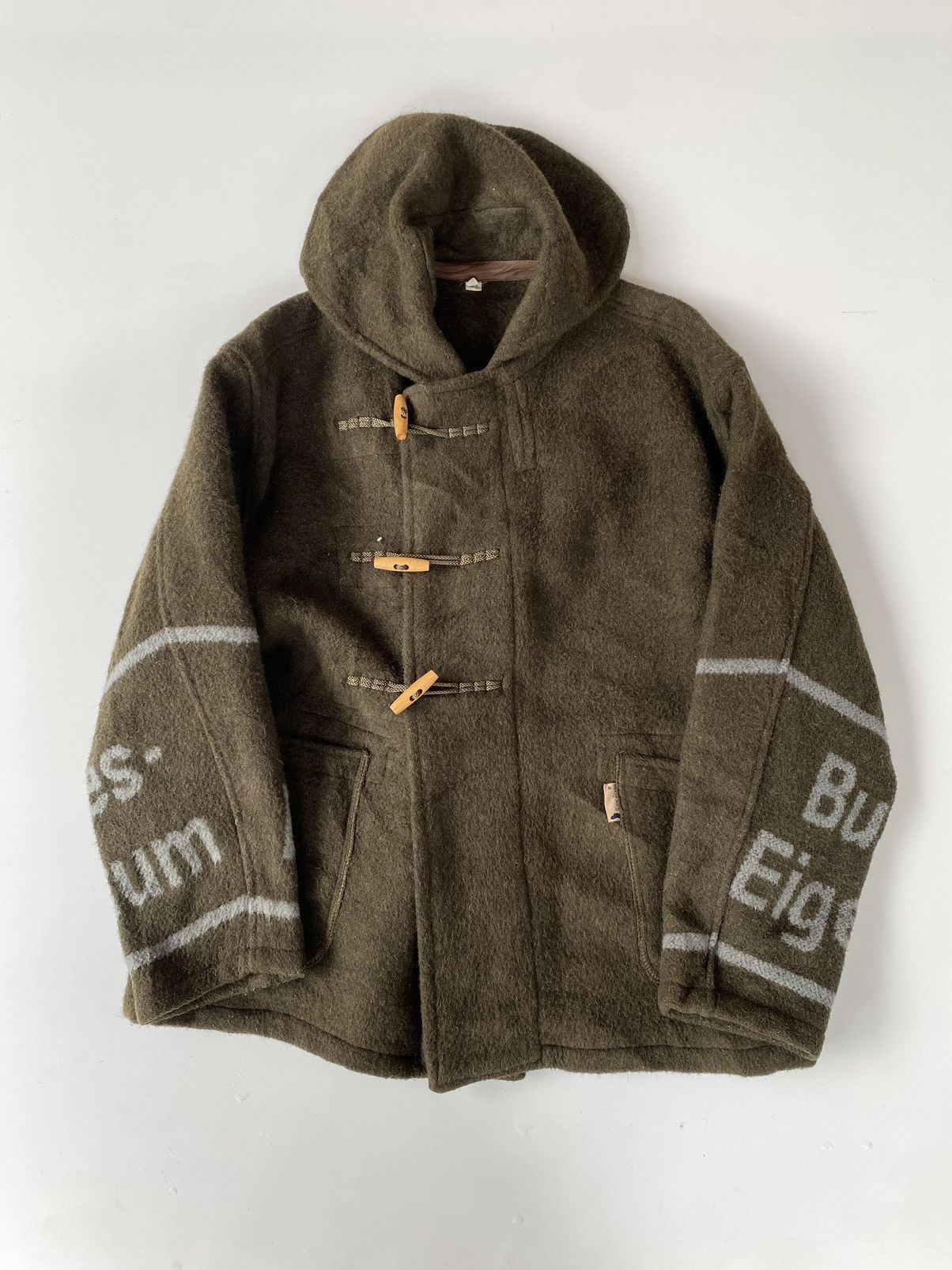 Vintage ✅️Slow Stone Blanket Duffle Wool Jacket Size US L / EU 52-54 / 3 - 2 Thumbnail