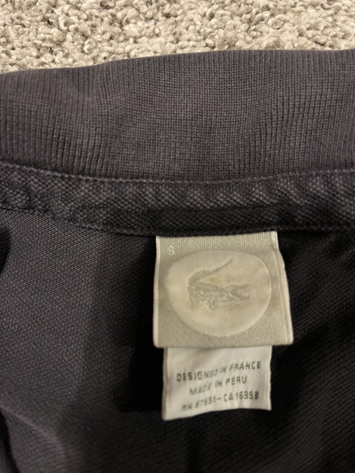 Lacoste Lacoste black men's size 6 polo Size US L / EU 52-54 / 3 - 3 Thumbnail