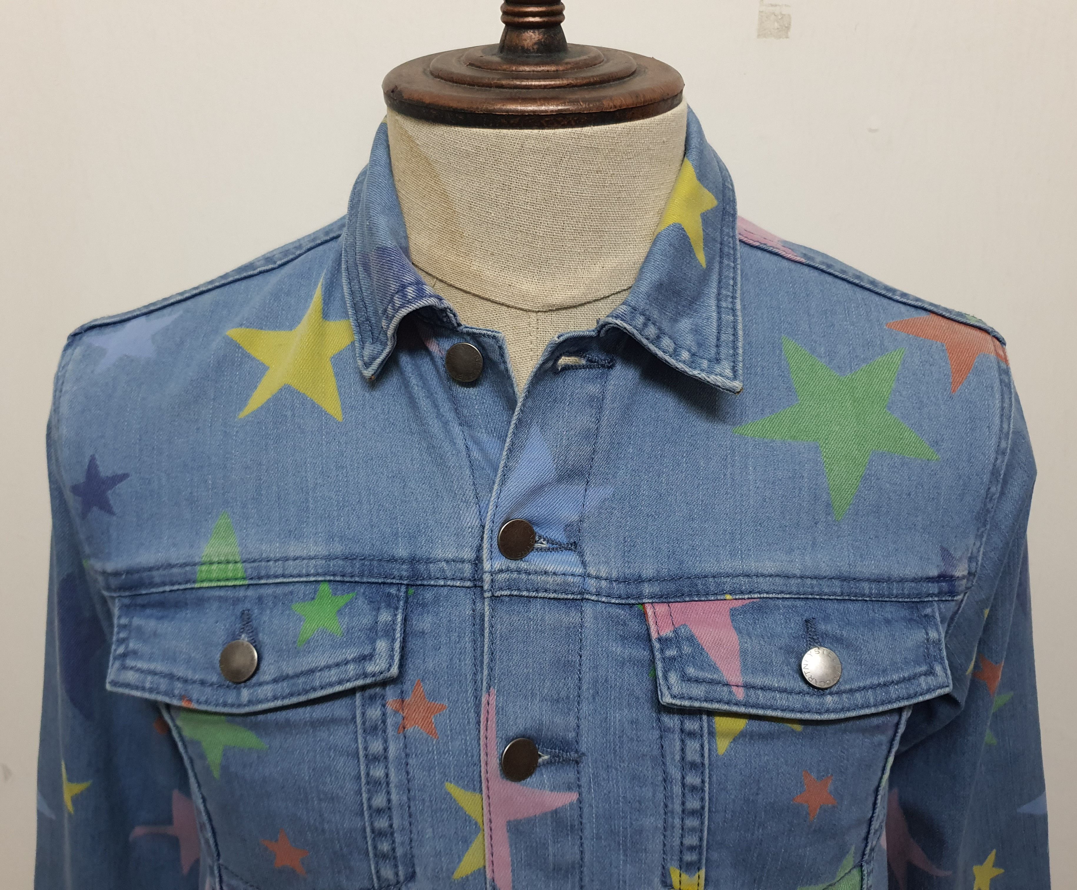 Stella McCartney STELLA McCARTNEY Stars Denim Jackets. Size XXS / US 00 / IT 34 - 4 Thumbnail