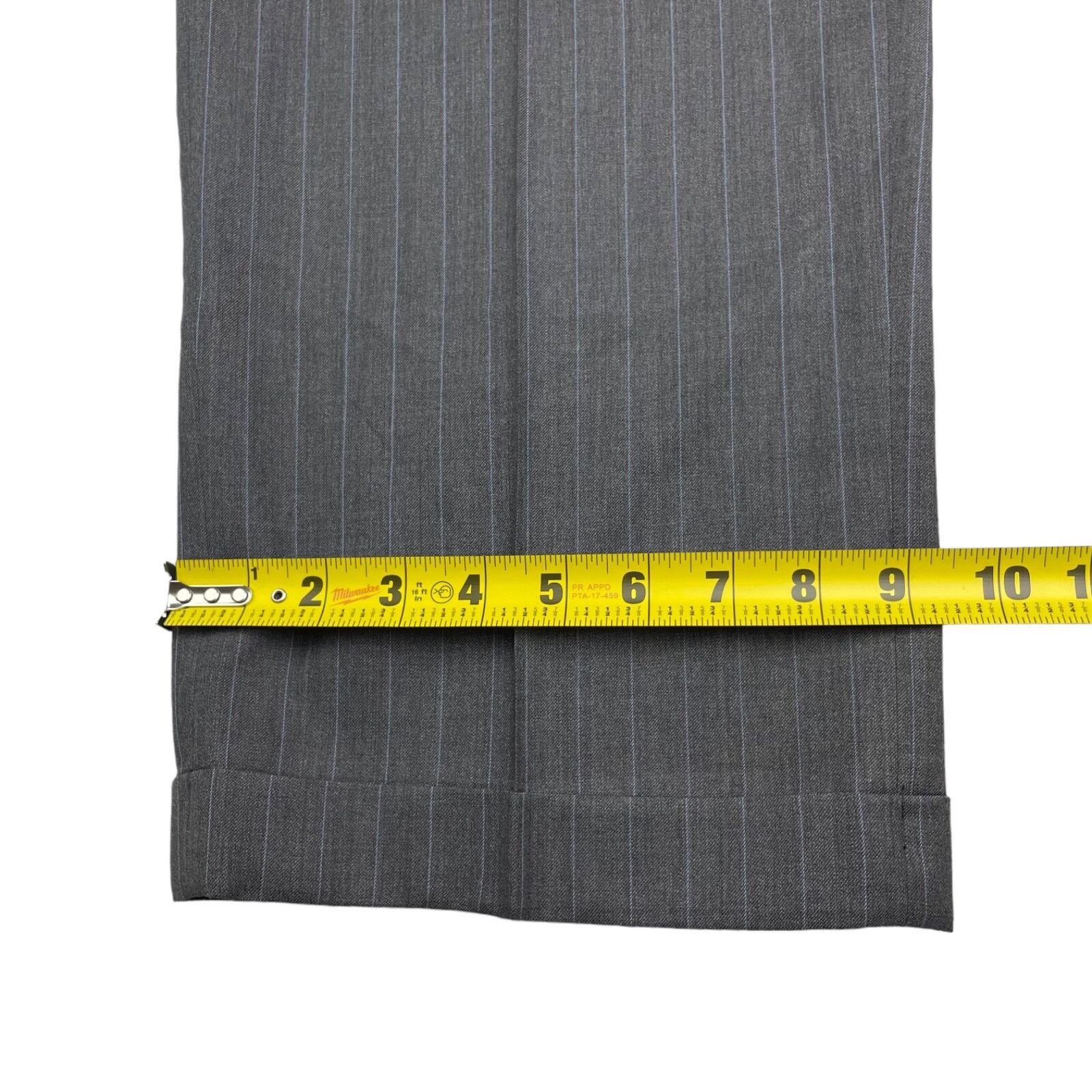 Holland & Sherry Holland & Sherry x Filo A Mano Men's Suit Gray/Blue Stripe • Size 48R - 17 Thumbnail