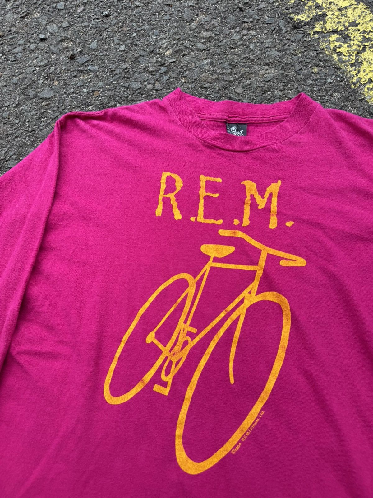 Band Tees Vintage 80's REM Little America Bicycle Longsleeve Size US XL / EU 56 / 4 - 2 Thumbnail