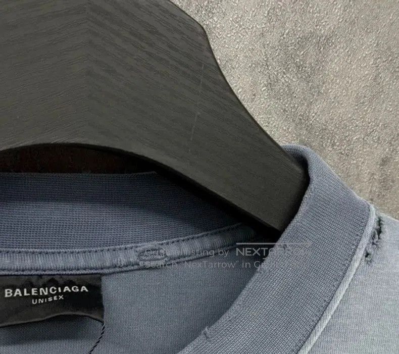 Balenciaga Balenciaga Diamond Logo Distressed Tee. Size US XXL / EU 58 / 5 - 4 Thumbnail