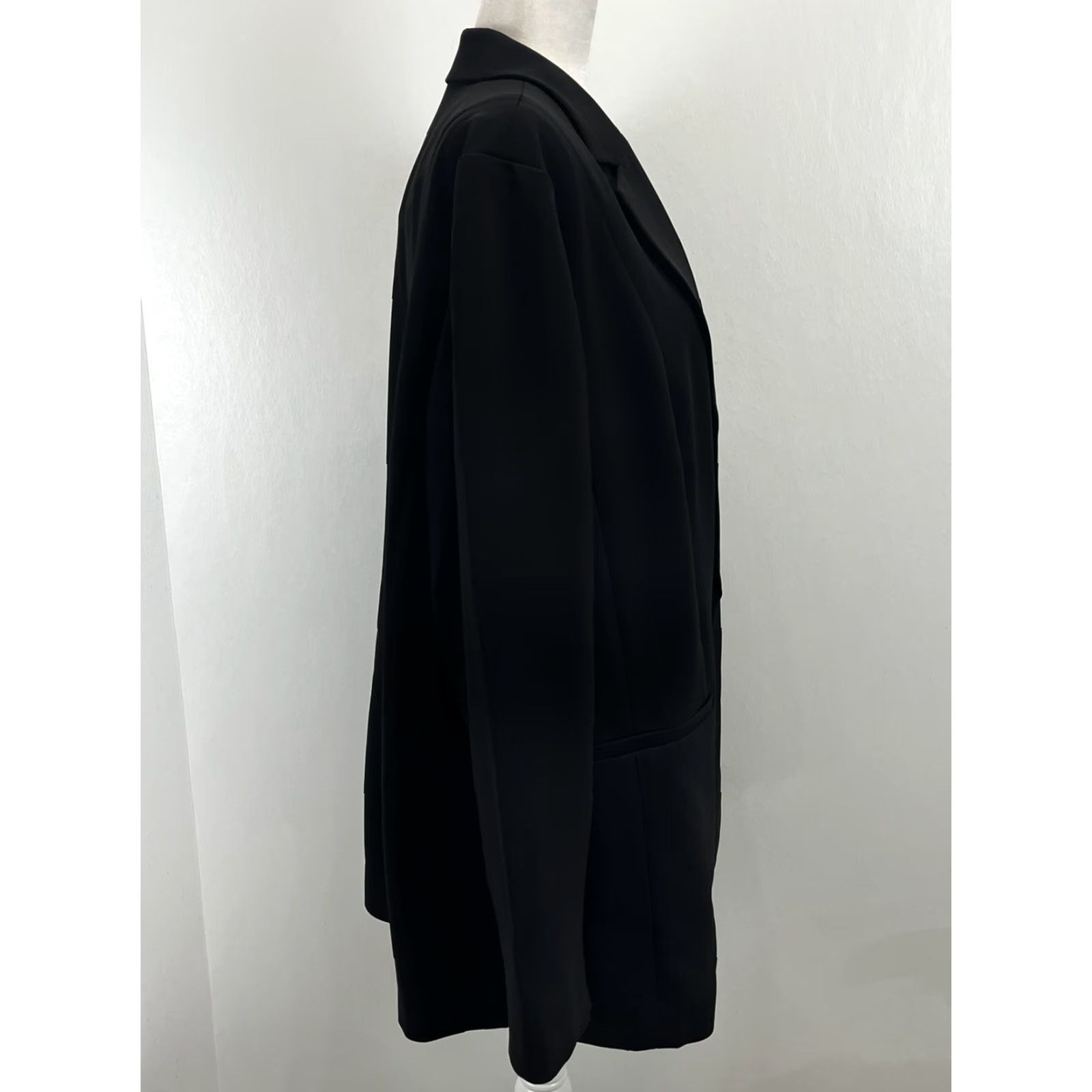 Talbots Talbots Blazer Jacket Black 22W Plus Long Sleeve Single Button Career NEW! 89 Womens Blazer Size 3XL / US 20-22 - 4 Thumbnail