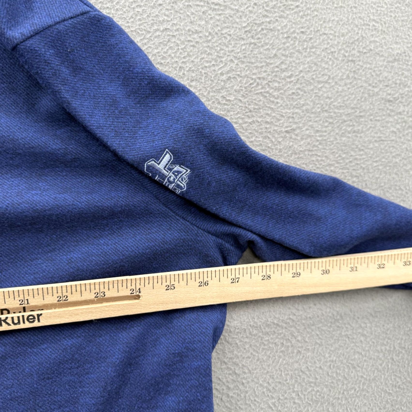 johnnie-O johnnie-O Pullover Mens 2XL Blue Quarter Zip Long Sleeve FCA Cross Logo Size US XXL / EU 58 / 5 - 5 Thumbnail