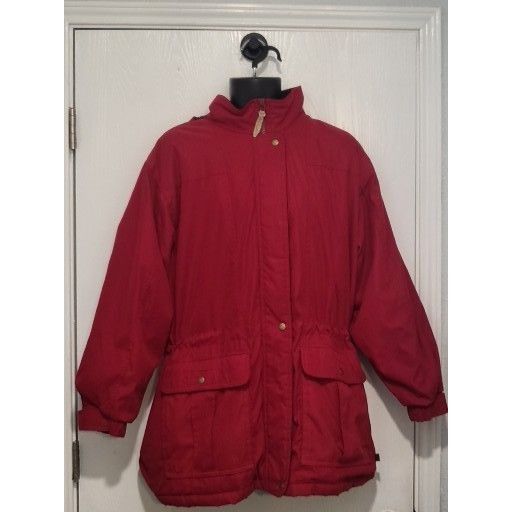 Woolrich Woolen Mills Vintage Woolrich Lined Hooded Coat Women Sz L Holly Berry Re Size L / US 10 / IT 46 - 1 Thumbnail