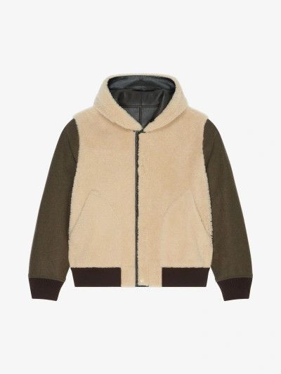 $6.6K VALUE Reversible Shearling Varsity