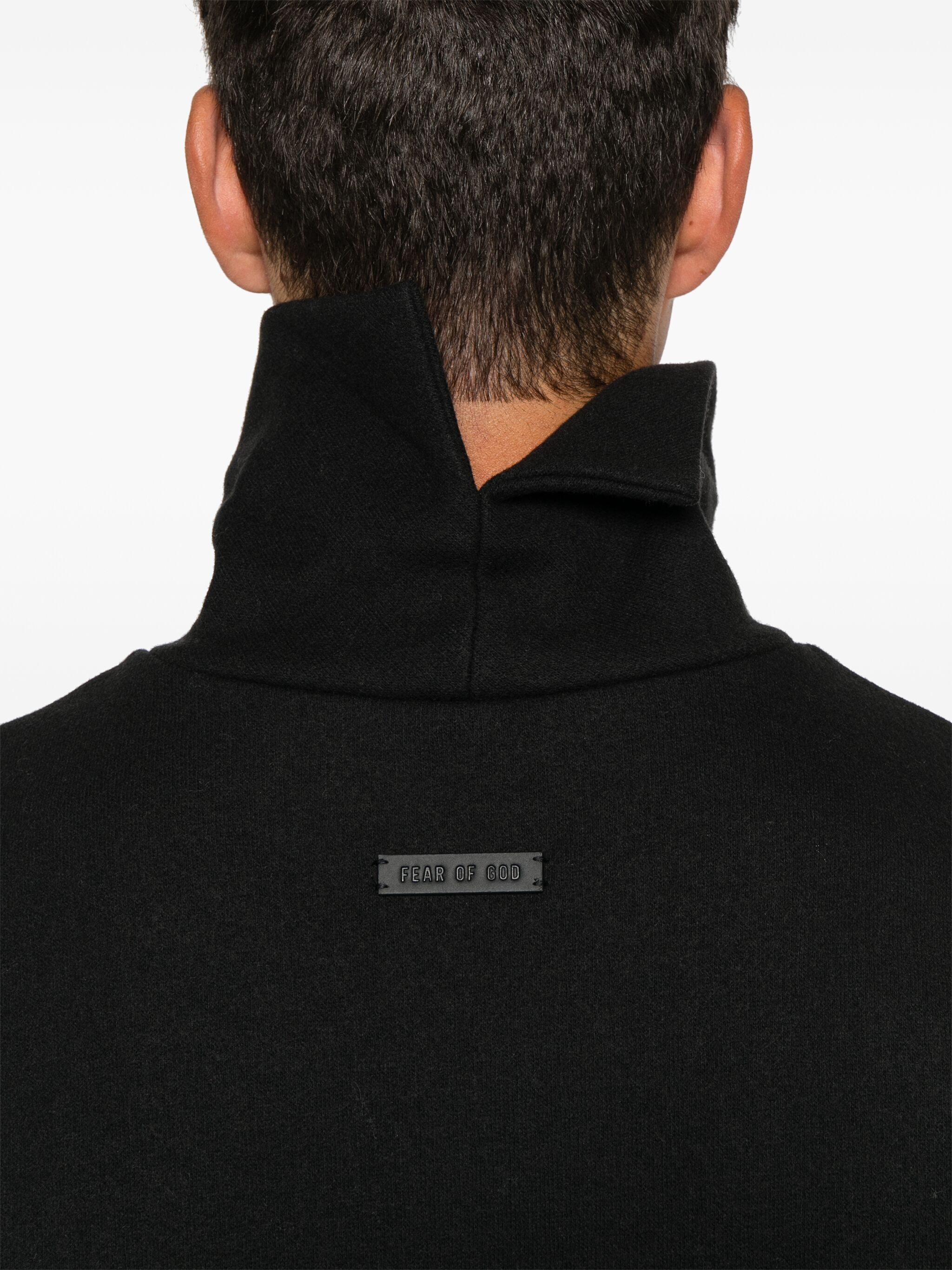 Fear of God o1s22i1n1024 Oversized High-Neck T Shirt in Black Size US S / EU 44-46 / 1 - 4 Thumbnail