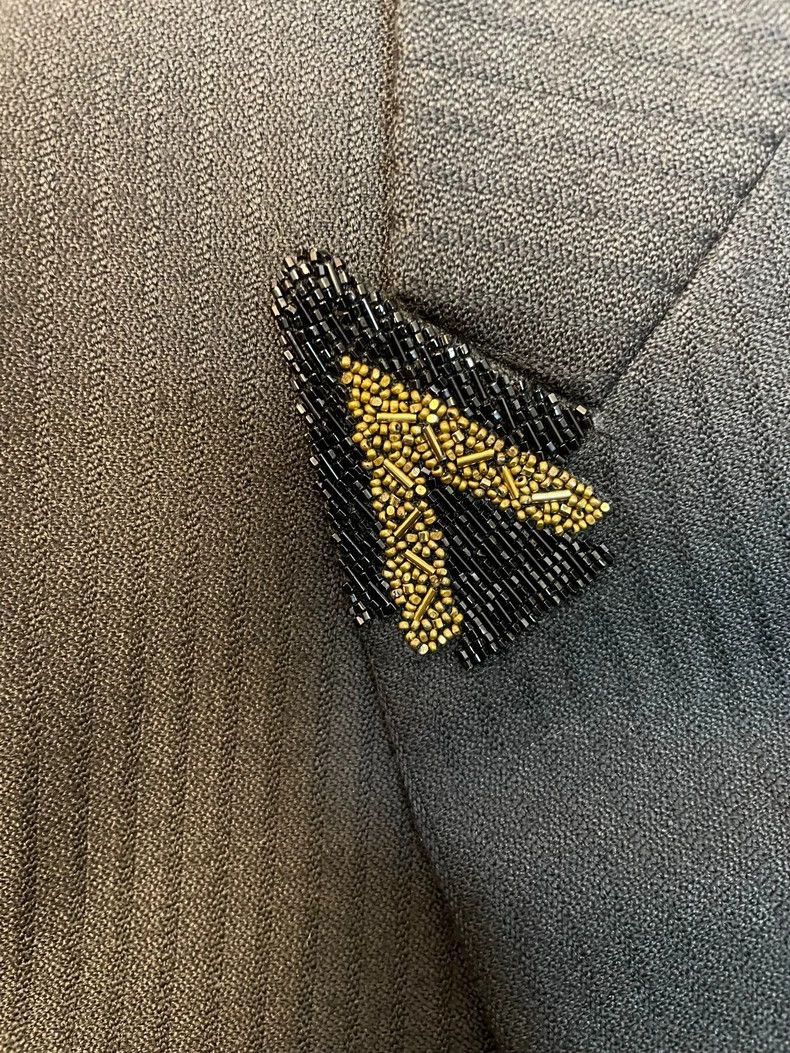 Saint Laurent Paris Saint Laurent Black Gold Striped Blazer Jacket-2507 Size US L / EU 52-54 / 3 - 8 Thumbnail