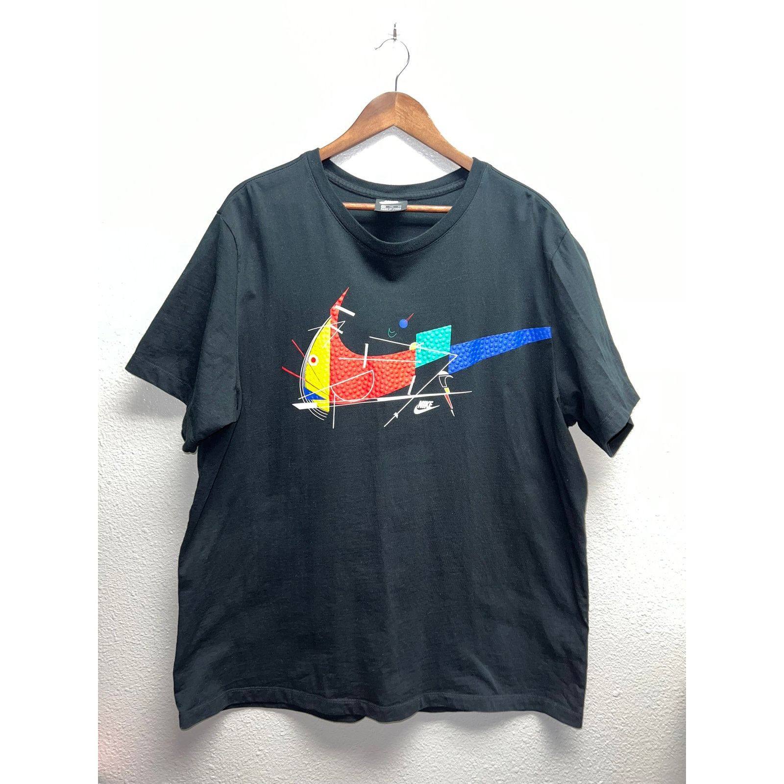 Nike Nike Game Changer Shirt Mens NSW Black Multicolor Logo 2XL Size US XXL / EU 58 / 5 - 1 Thumbnail