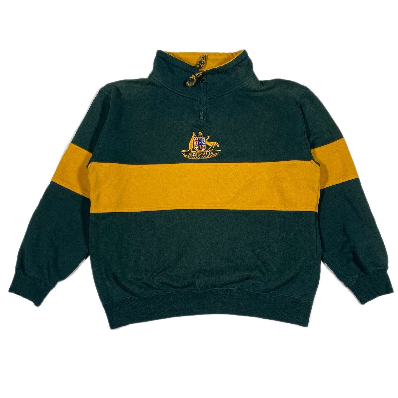 Vintage Vintage 90s Australia Quarter Zip Sweater Size Youth Medium Size US M / EU 48-50 / 2 - 1 Thumbnail
