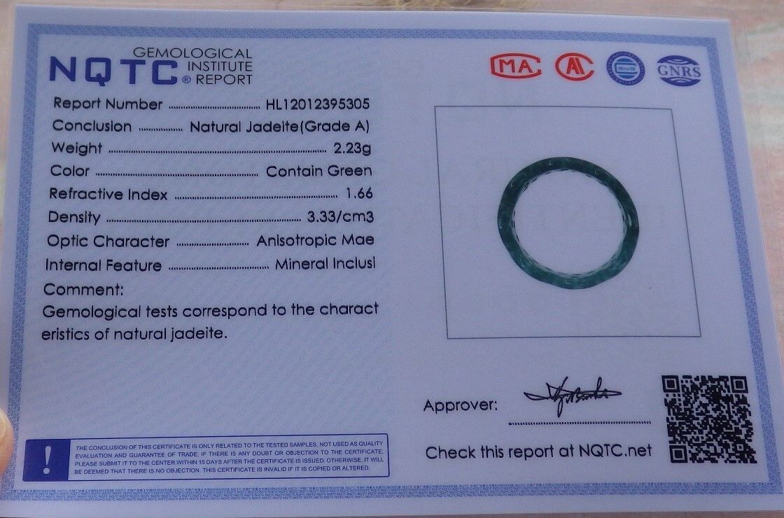 Other 108616 VS Certified Jadeite jade Green Coin Circle NO. 6 Size ONE SIZE - 11 Thumbnail