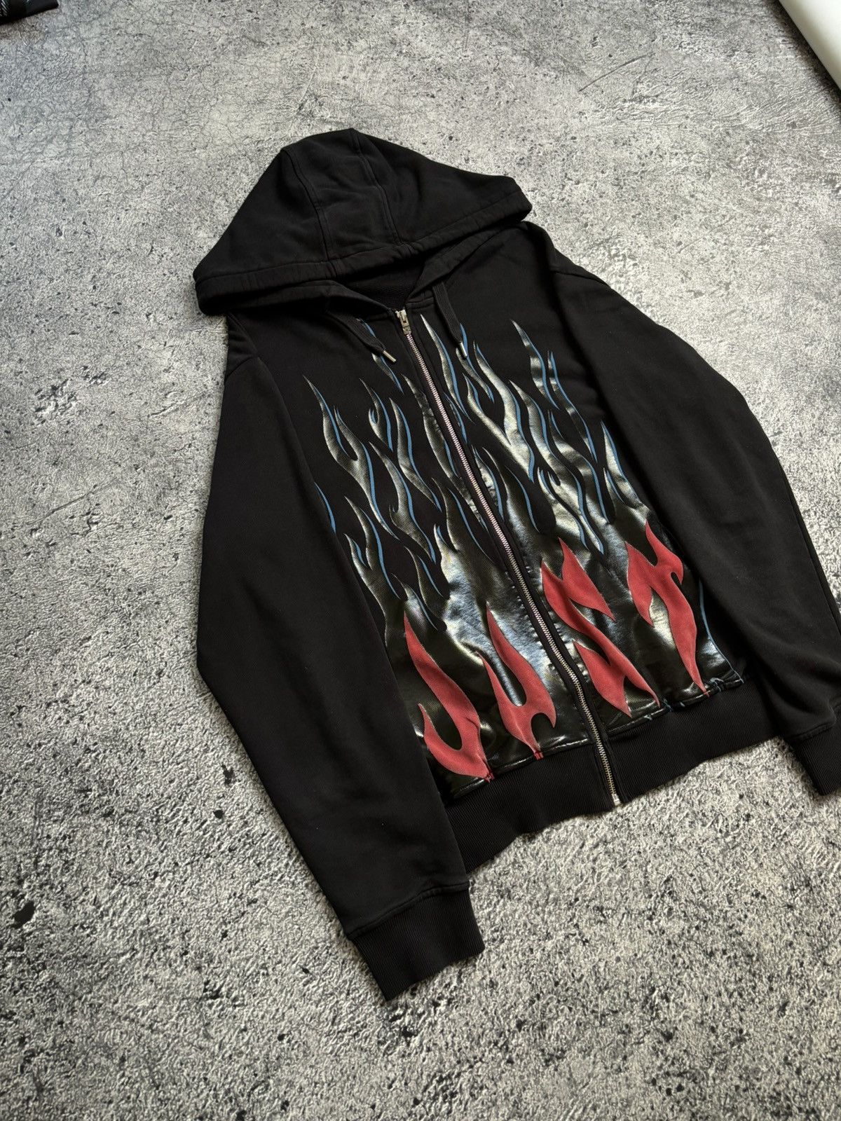 Just Cavalli archive just cavalli rare flames zip up hoodie L Size US L / EU 52-54 / 3 - 3 Thumbnail