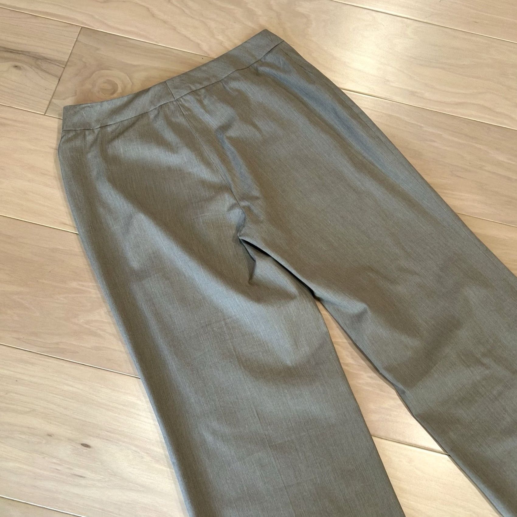 Akris VINTAGE Akris Punto Dress Pants Women US 6 Beige Cotton Blend Flat Front Regular Straight 29x31 Dress Pant, Trousers, Workwear, Business Women Size 28" / US 6 / IT 42 - 4 Thumbnail
