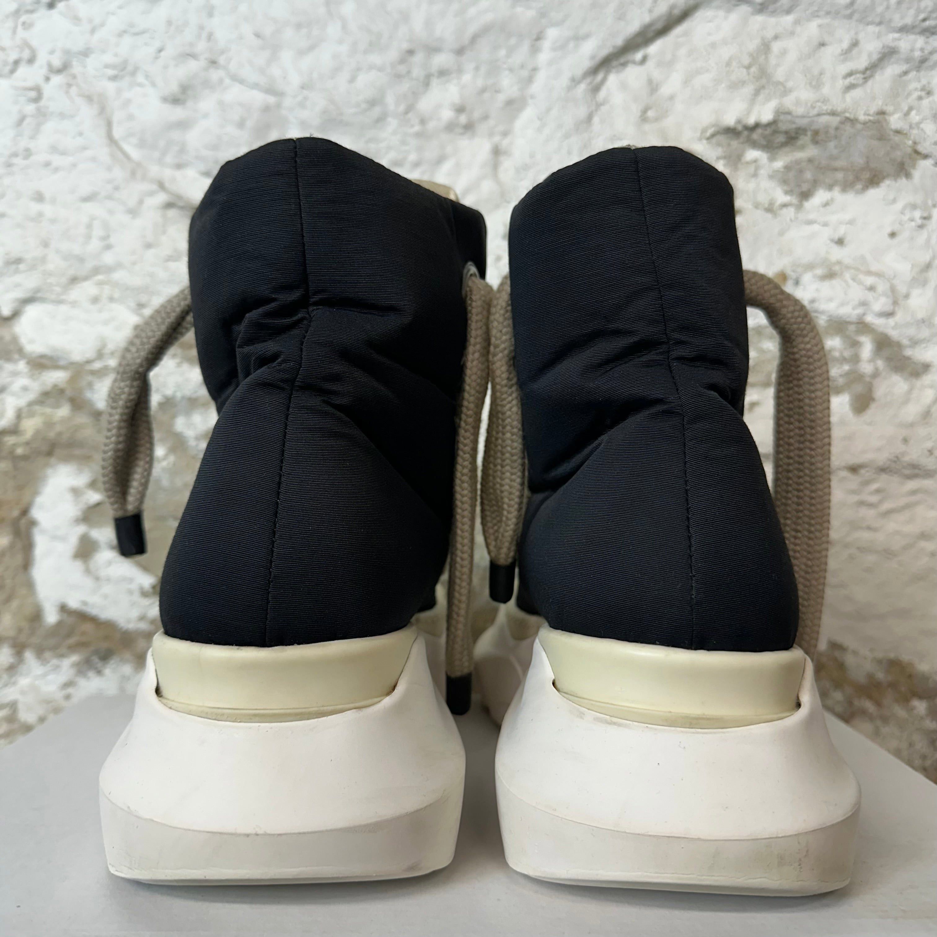 Rick Owens Jumbo Lace Abstract Black Sneaker Sz 6.5 (39.5)