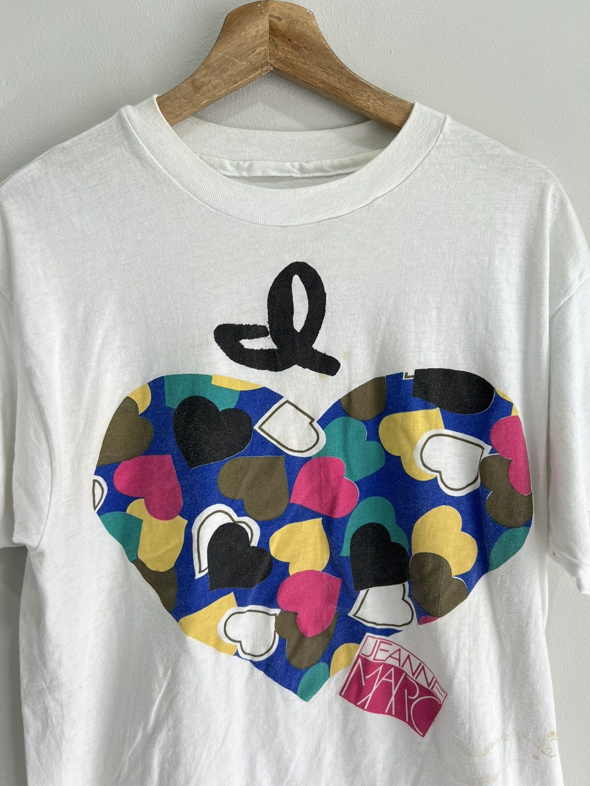Vintage Vintage Jeanne Marc Tee Shirt Love Heart Size US L / EU 52-54 / 3 - 2 Thumbnail