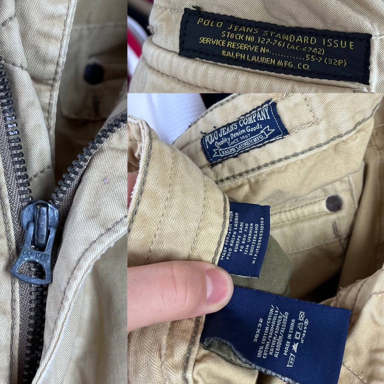Ralph Lauren × Vintage Vintage Polo Jeans Co. Ralph Lauren Cargo Army Pants Size US 38 / EU 54 - 9 Thumbnail