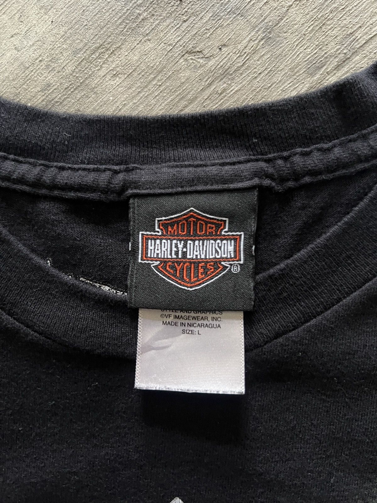 Harley Davidson Vintage Harley-Davidson Graphic Tee Blonde Girl & Bike Size US L / EU 52-54 / 3 - 3 Thumbnail
