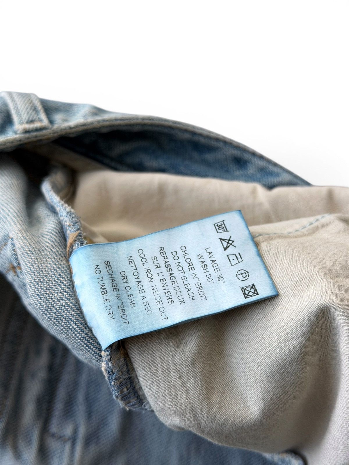 Balmain 2000s Balmain Washed Biker Jeans Size 25" / US 0 / IT 36 - 10 Thumbnail