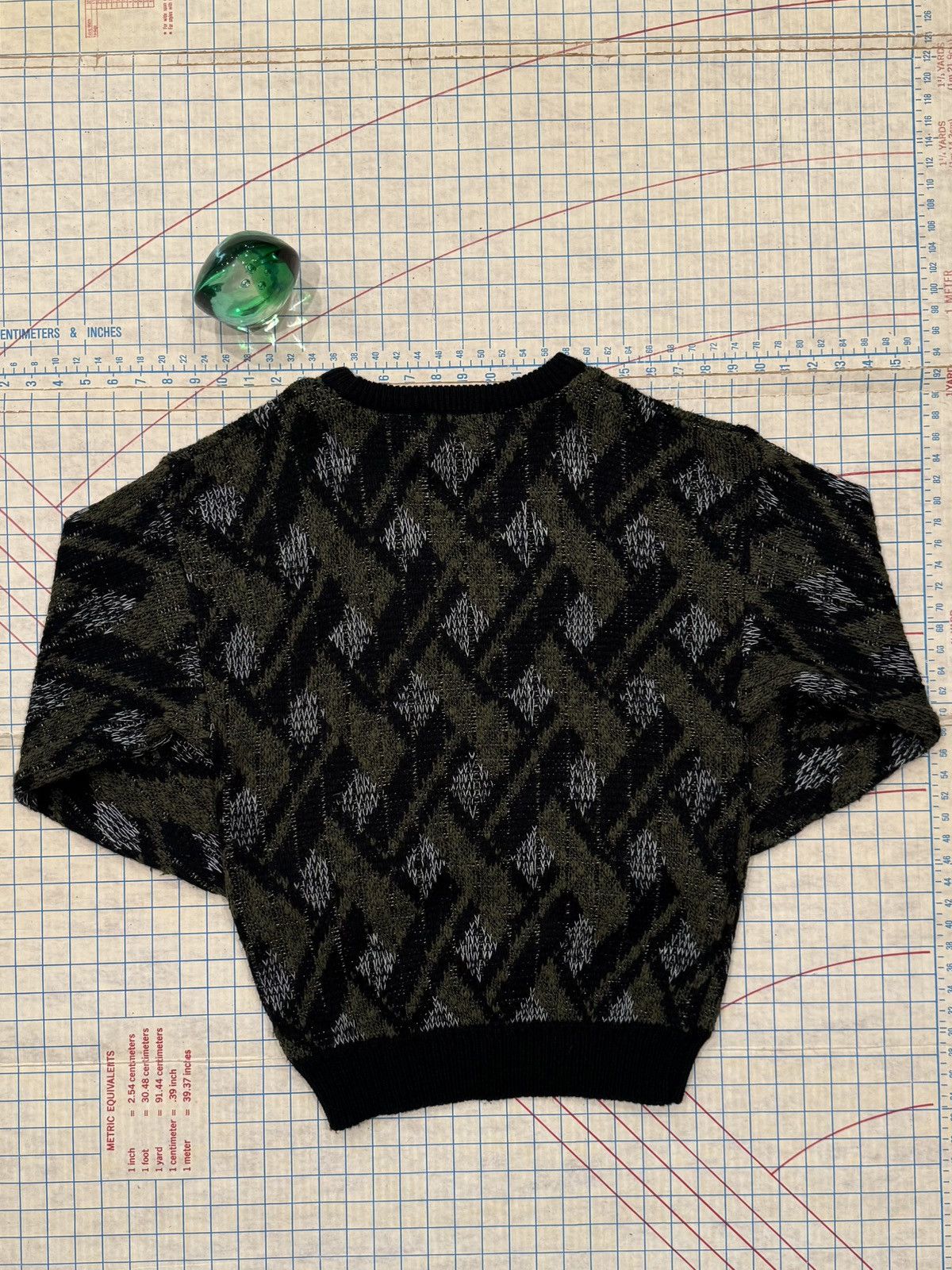 Vintage Vintage Bask Patterned Knit Sweater Mens Size Medium Black Size US M / EU 48-50 / 2 - 7 Thumbnail