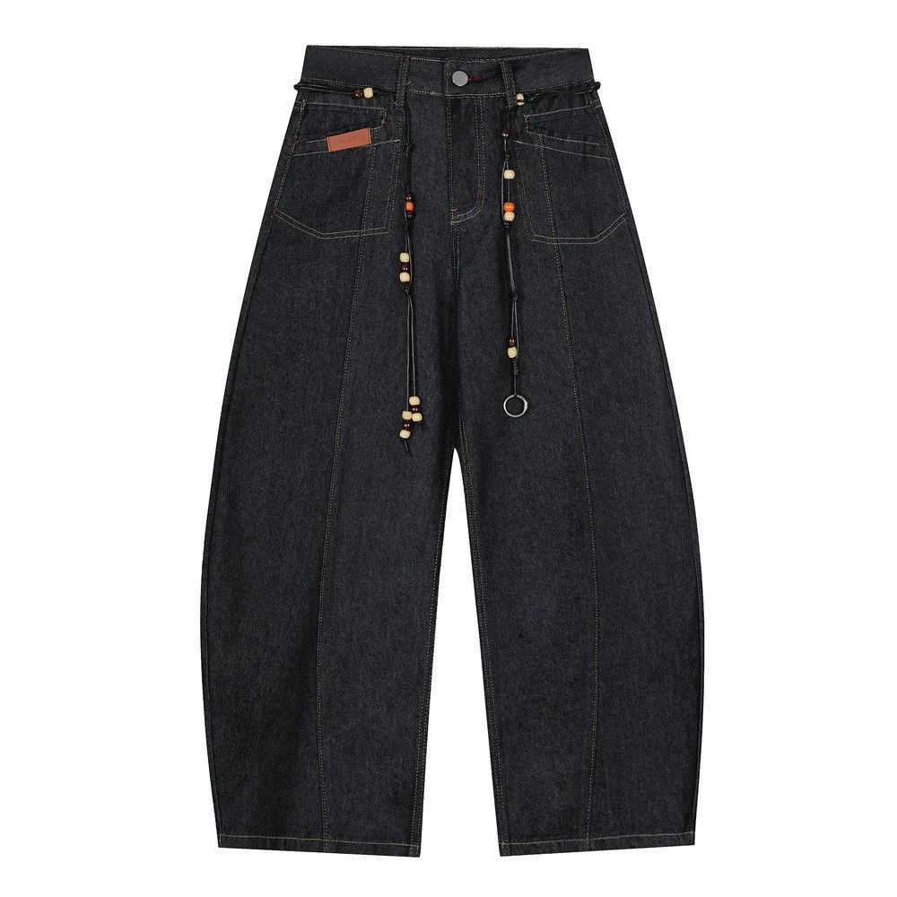 Vintage American high street men's patchwork wide-leg scimitar jeans Size US 32 / EU 48 - 1 Thumbnail