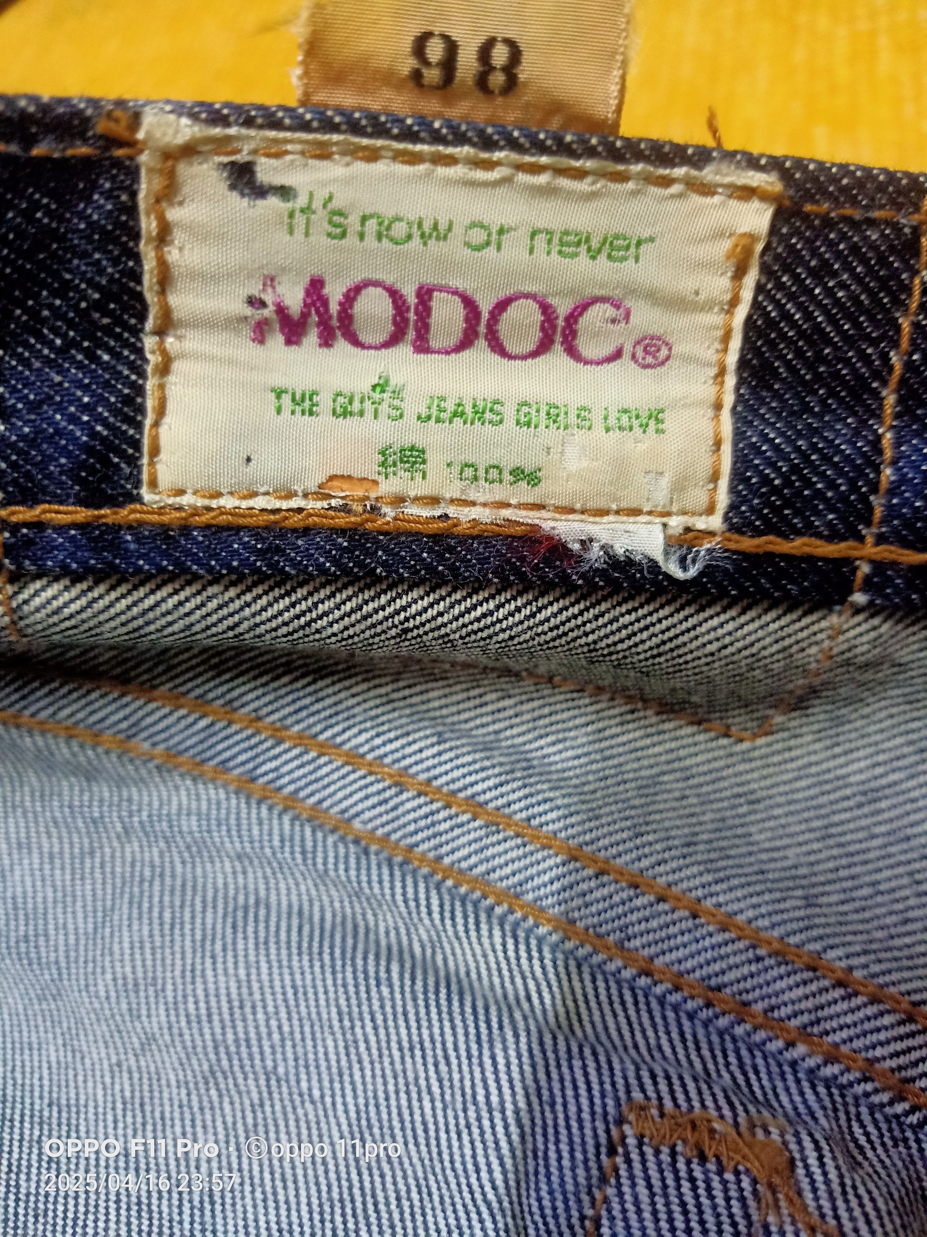 If Six Was Nine × Japanese Brand × Le Grande Bleu (L.G.B.) Modoc 90s Vtg Denim Flaredenim Loose Rise Rare Size US 32 / EU 48 - 12 Thumbnail
