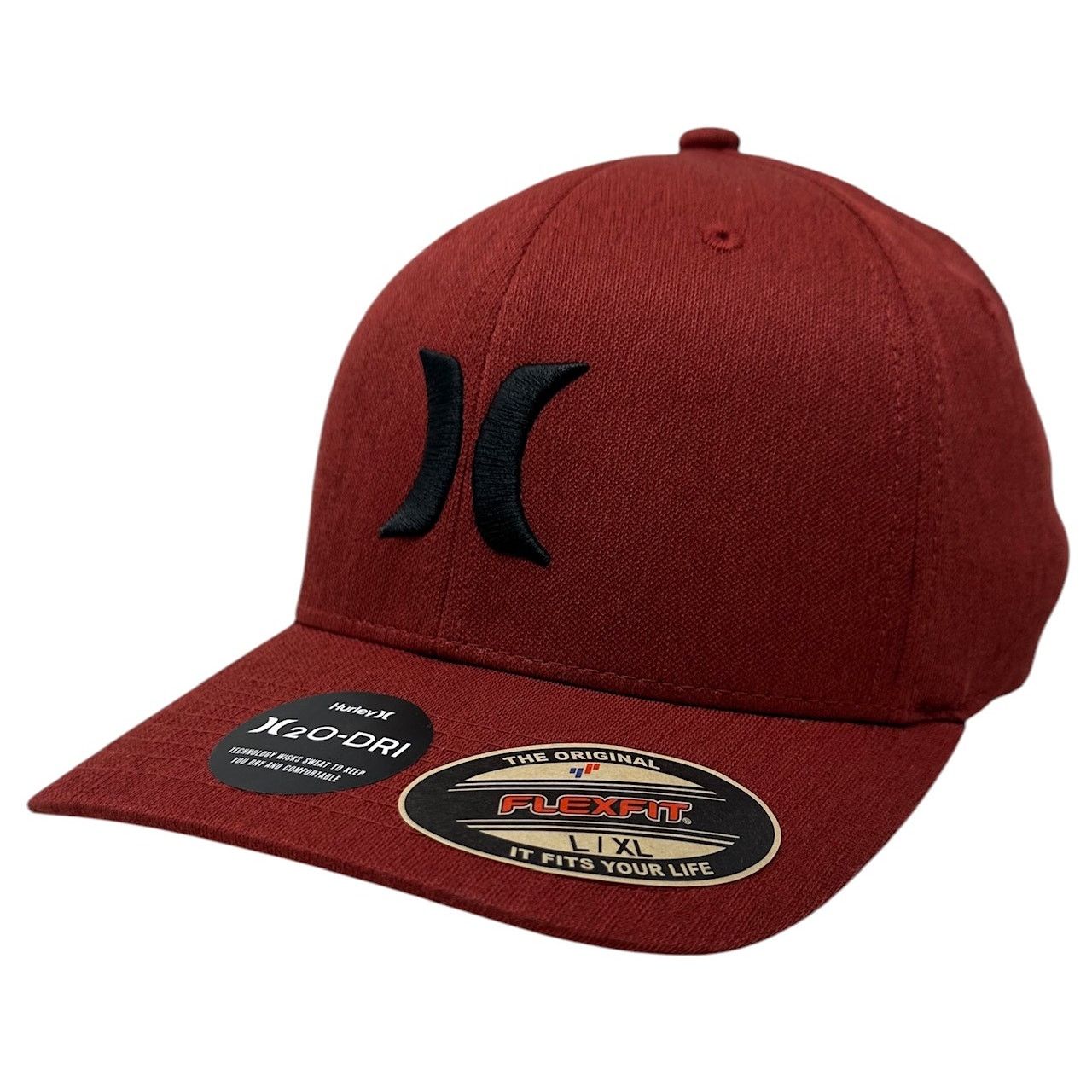 Hurley Hurley Dri-FIT One and Only Flex Fit Hat Cap in Dark Red Size ONE SIZE - 1 Thumbnail