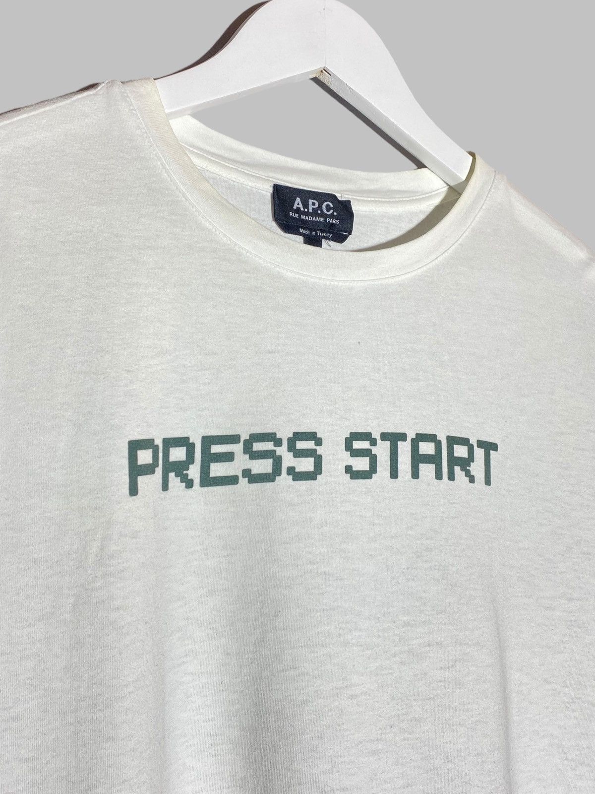A.P.C. A.P.C “Press Start” Pixel Font Gaming Y2k Graphic T-shirt Size US L / EU 52-54 / 3 - 3 Thumbnail