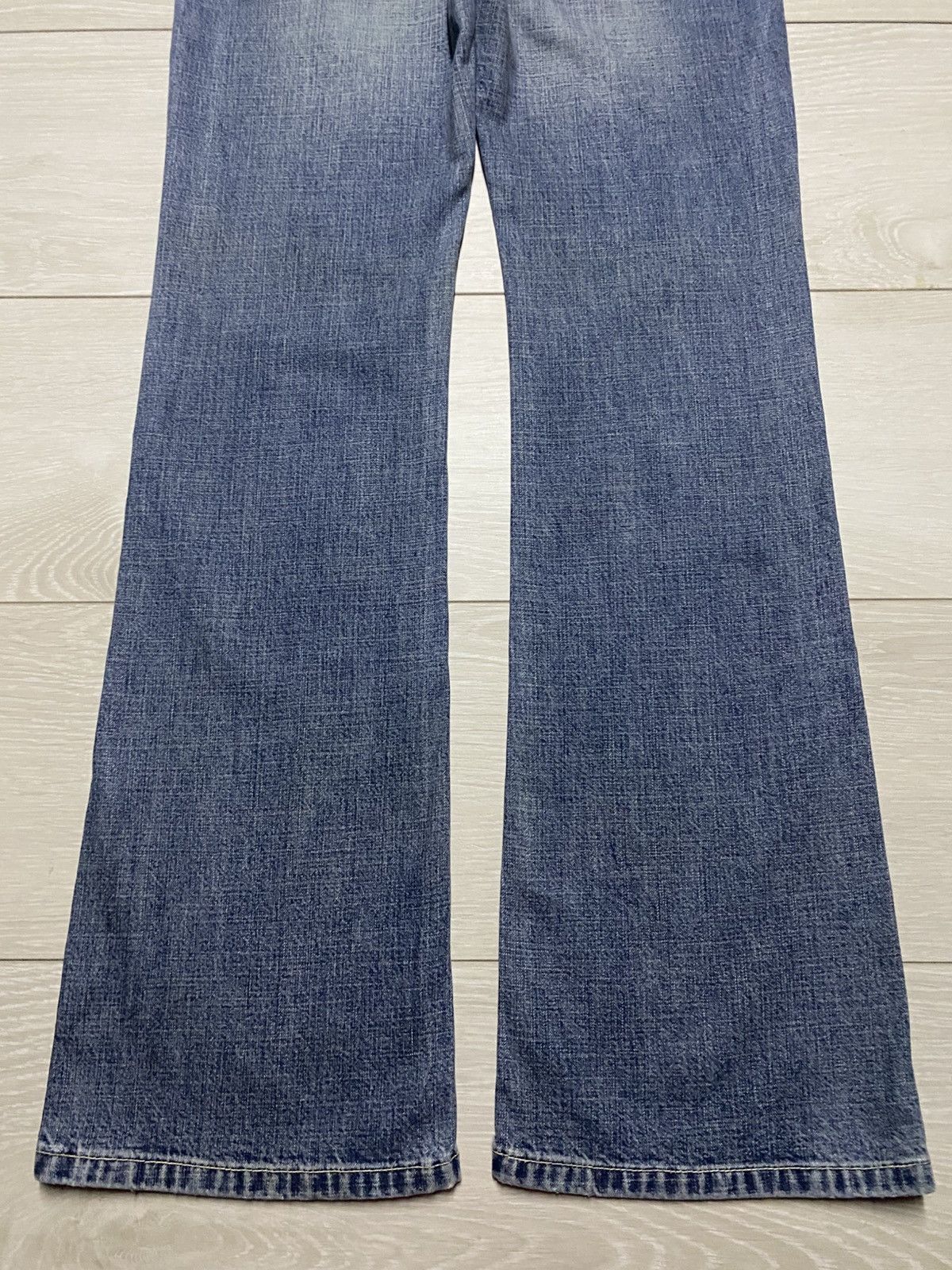 Lucky Brand Vintage Lucky Brand Dungaree Light Wash Flare Jeans Size US 29 - 6 Thumbnail