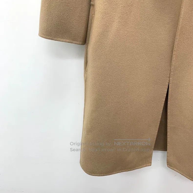 Max Mara Max Mara Brown Wool Melton Reversible Belted Coat Size XS / US 0-2 / IT 36-38 - 4 Thumbnail