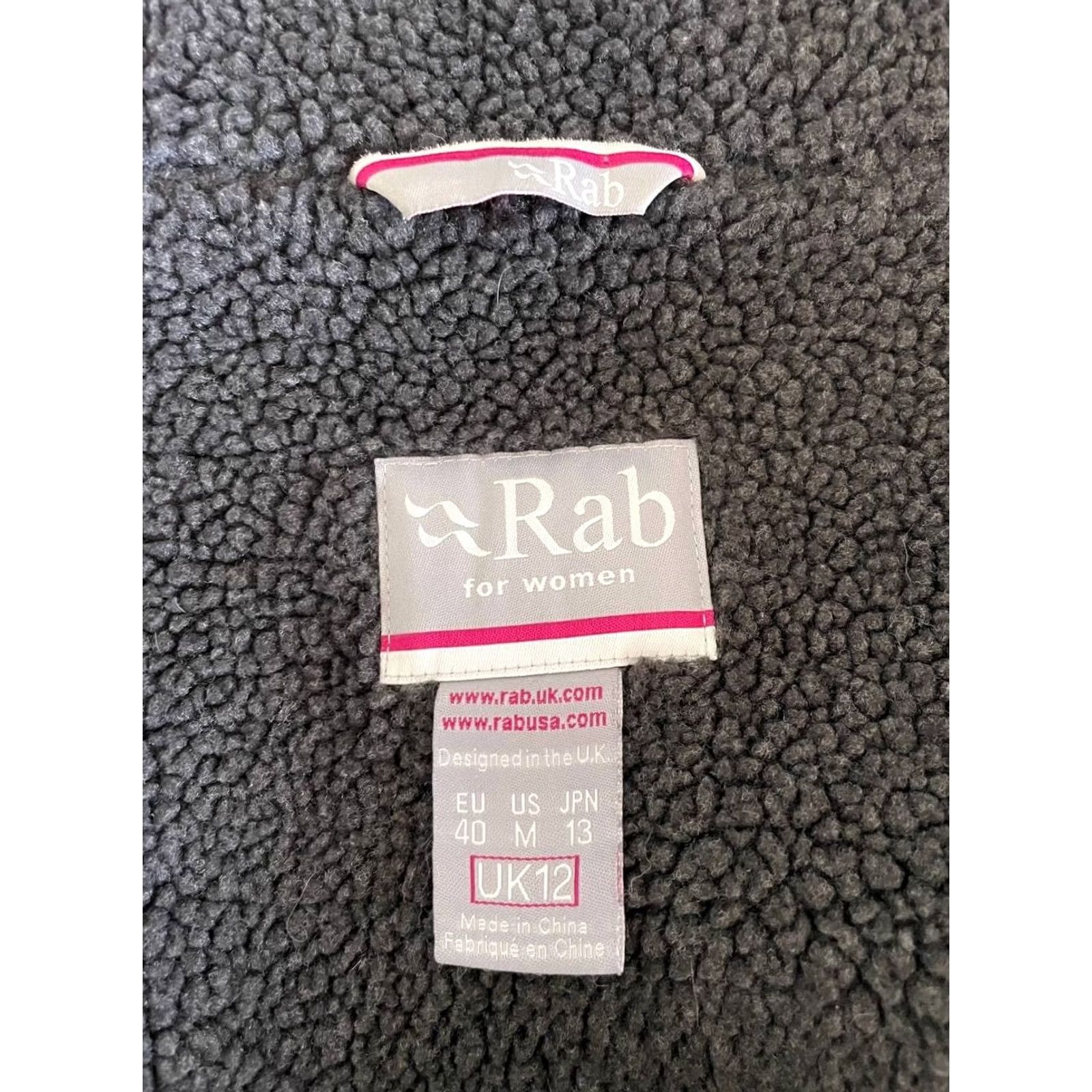 Rab RAB Jacket Womens M Gray Pile Size Polyester Comfrot Long Sleeve Fleece Coat Size M / US 6-8 / IT 42-44 - 3 Thumbnail
