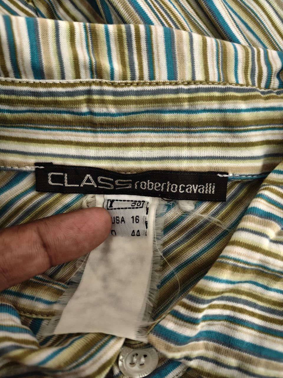 Roberto Cavalli Vintage Roberto Cavalli Elastic Shirt Size US M / EU 48-50 / 2 - 7 Thumbnail