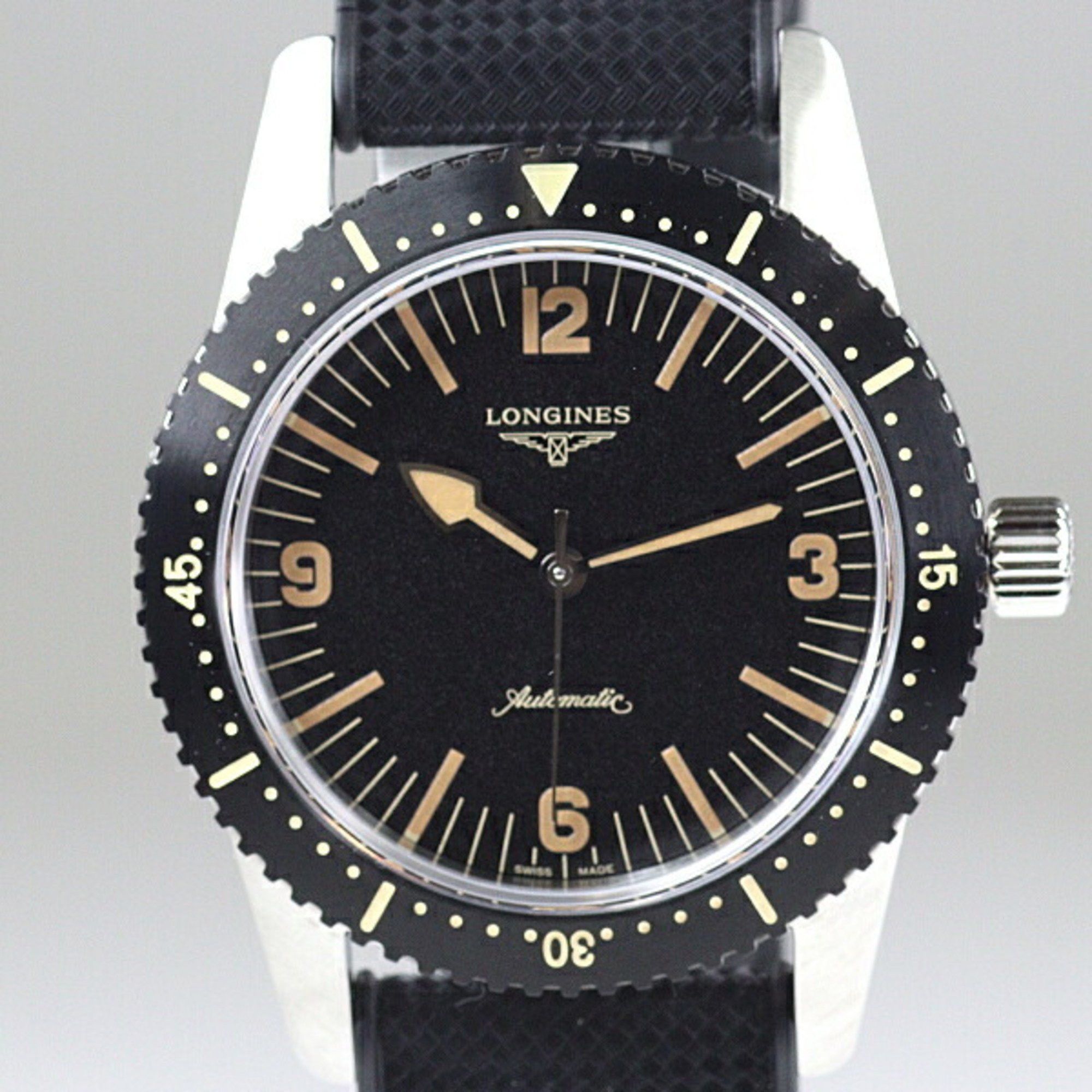 Longines LONGINES Men's Watch Heritage Skin Diver L2.822.4 Black Dial Automatic Size ONE SIZE - 1 Thumbnail