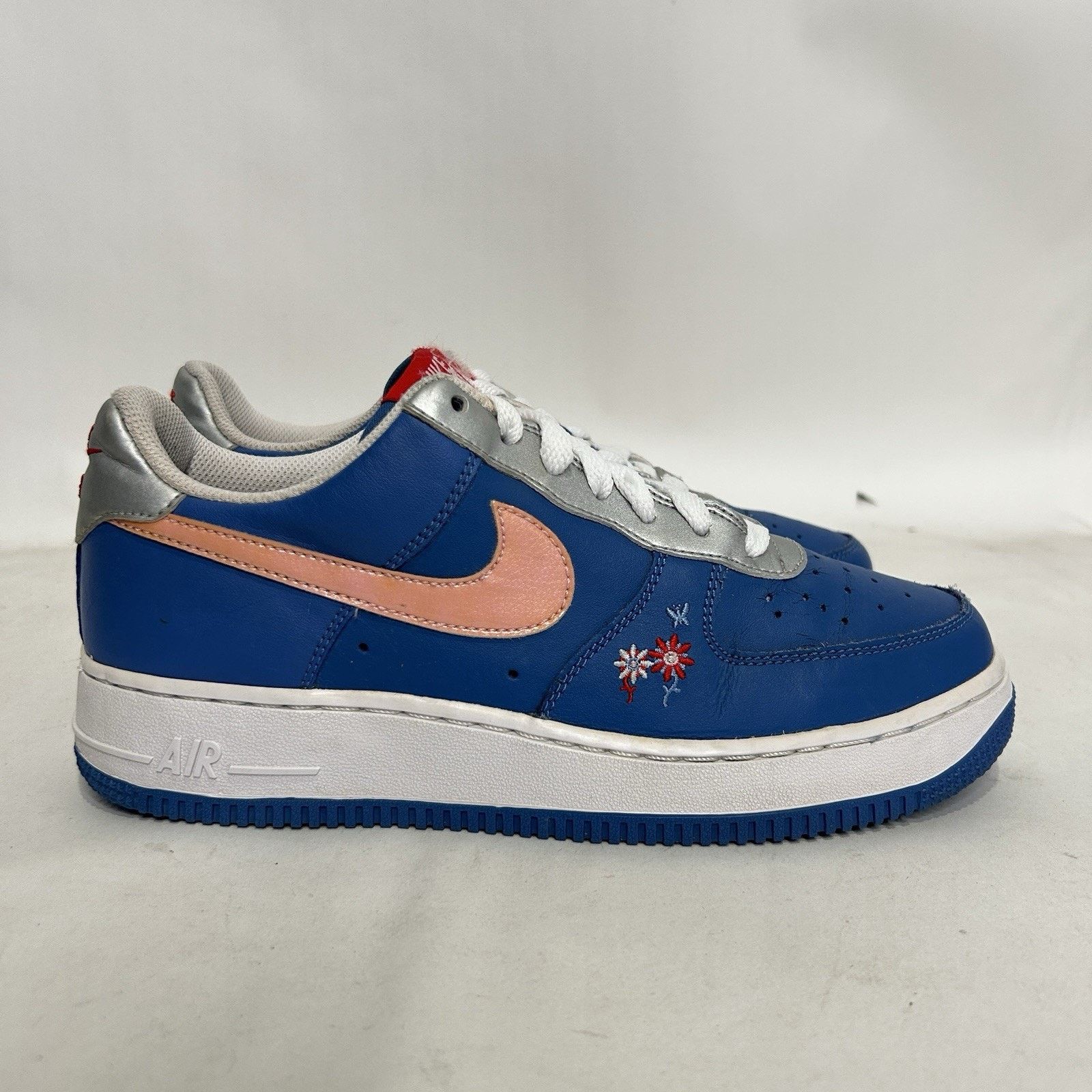Nike Nike Air Force 1 Low GS “Floral/Blue Pink” Size US 8.5 / IT 38.5 - 4 Thumbnail