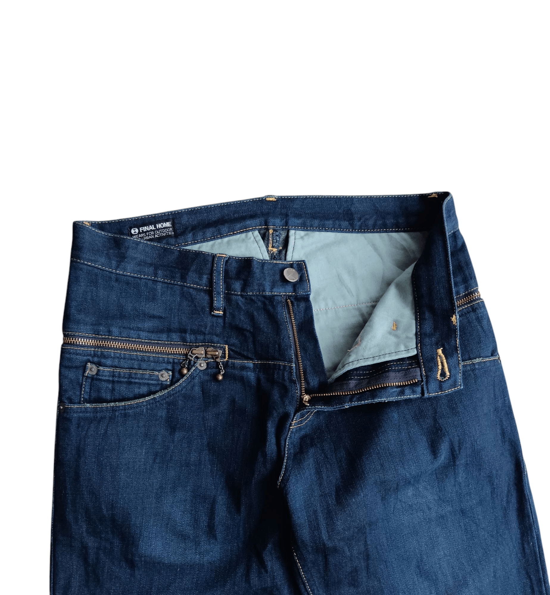 Final Home final home double pocket zipper denim pants Size US 32 / EU 48 - 3 Thumbnail