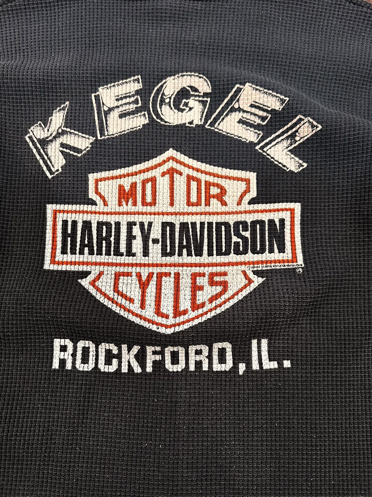 Harley Davidson 1980s Harley Long Sleeve Thermal ERD Grunge WCC Size US S / EU 44-46 / 1 - 4 Thumbnail