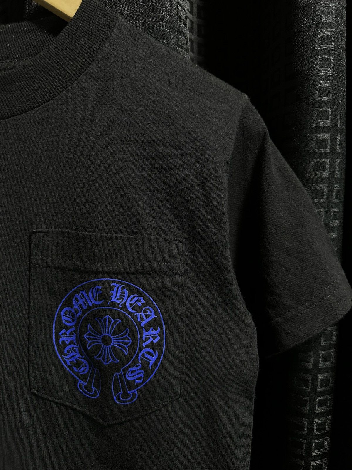 Chrome Hearts Vintage chrome hearts blue cross pocket tee Size US S / EU 44-46 / 1 - 3 Thumbnail
