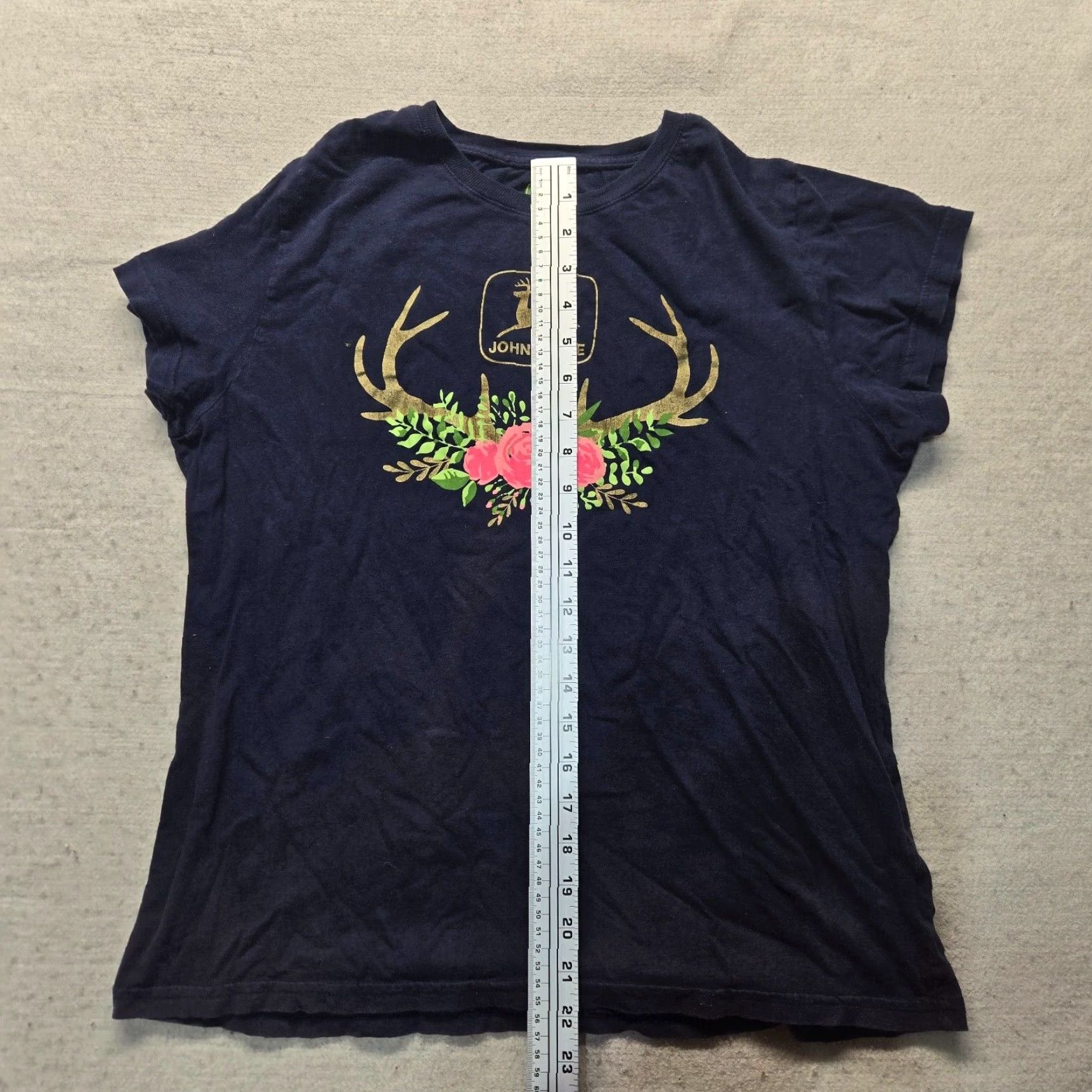 John Deere John Deere Tee Shirt Floral Blue L Women Short Sleeve T-Shirt Farm Shirt Womens Large Size L / US 10 / IT 46 - 5 Thumbnail