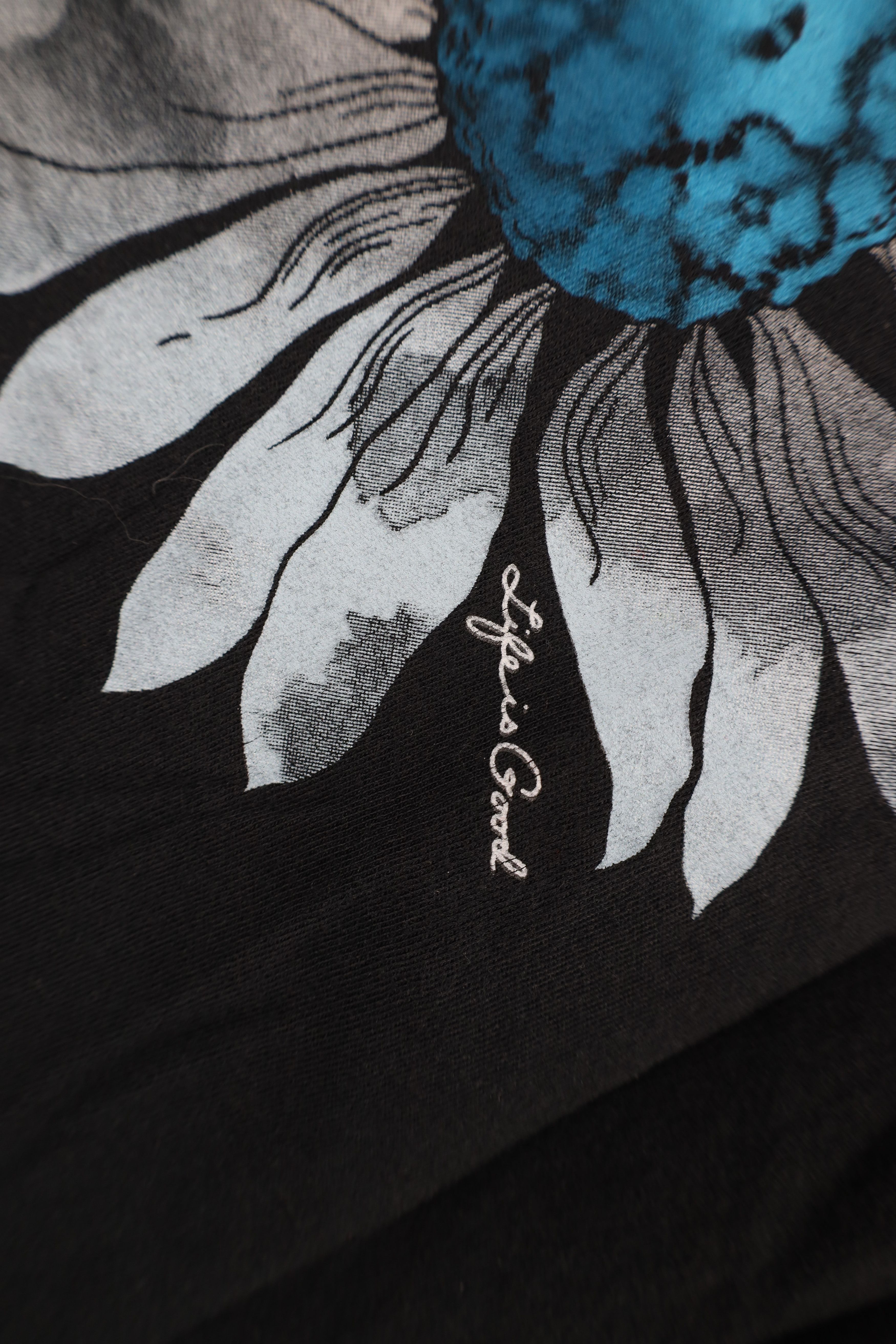 Life is Good × Vintage Life Is Good Spell Out Flower Short Sleeve T-Shirt Black Size L / US 10 / IT 46 - 5 Thumbnail