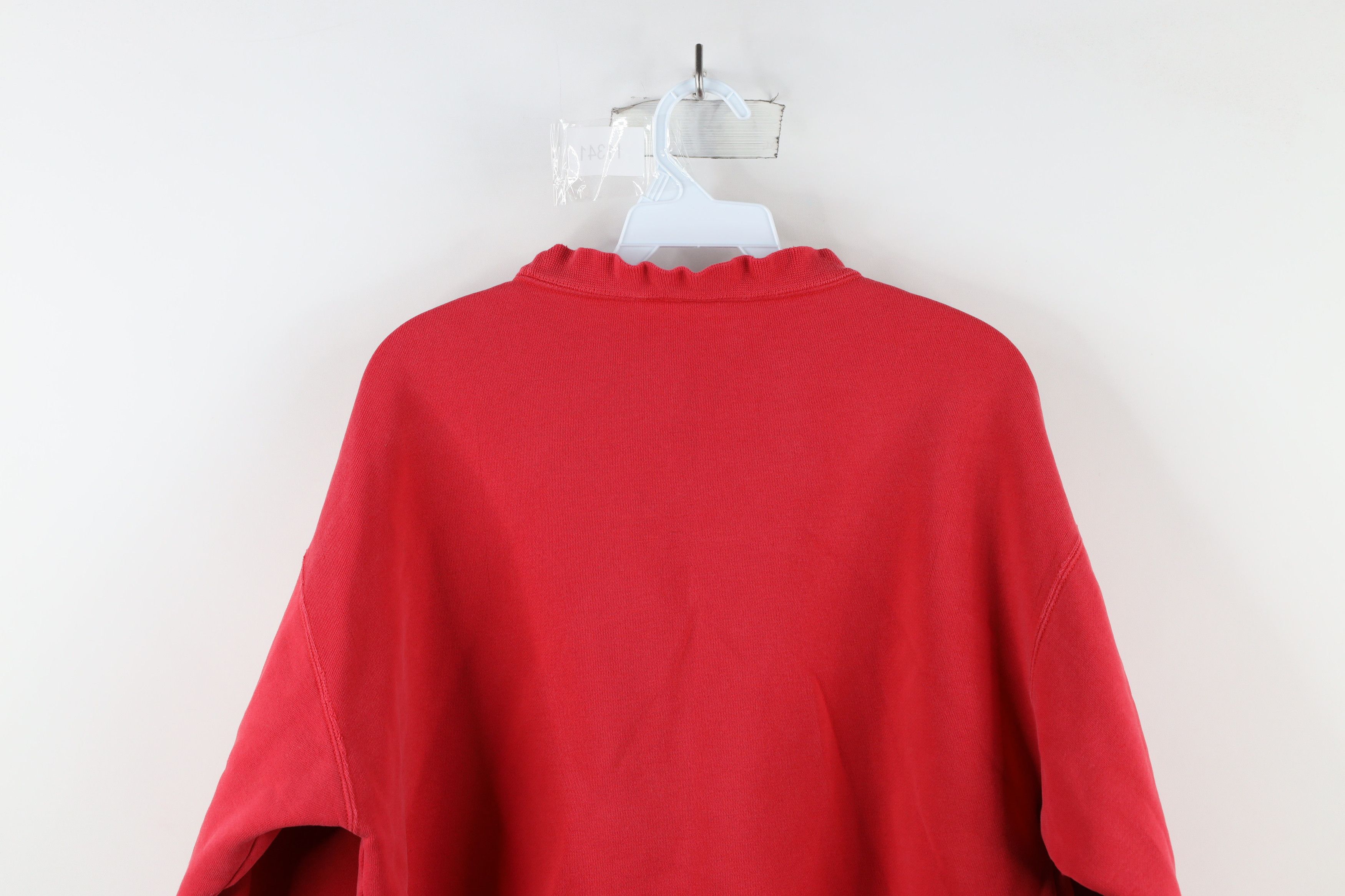 Vintage Vintage 90s Ohio State University Football Sweatshirt Red Size US L / EU 52-54 / 3 - 12 Thumbnail