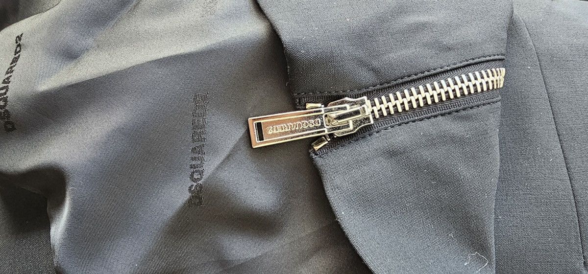 Dsquared2 Dsquared2 Double Zip Detail Wool Pea Coat Made in Italy Size US M / EU 48-50 / 2 - 5 Thumbnail