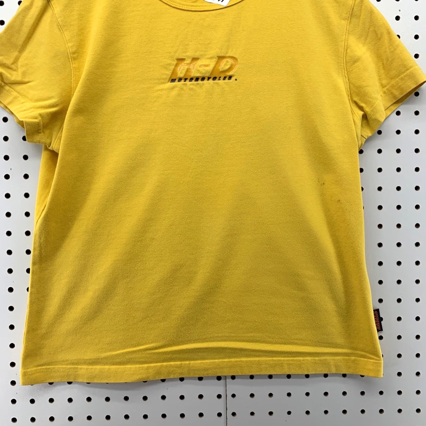 Harley Davidson VINTAGE Harley-Davidson Shirt Womens Large Yellow Embroidered USA T-Shirt Size L / US 10 / IT 46 - 4 Thumbnail