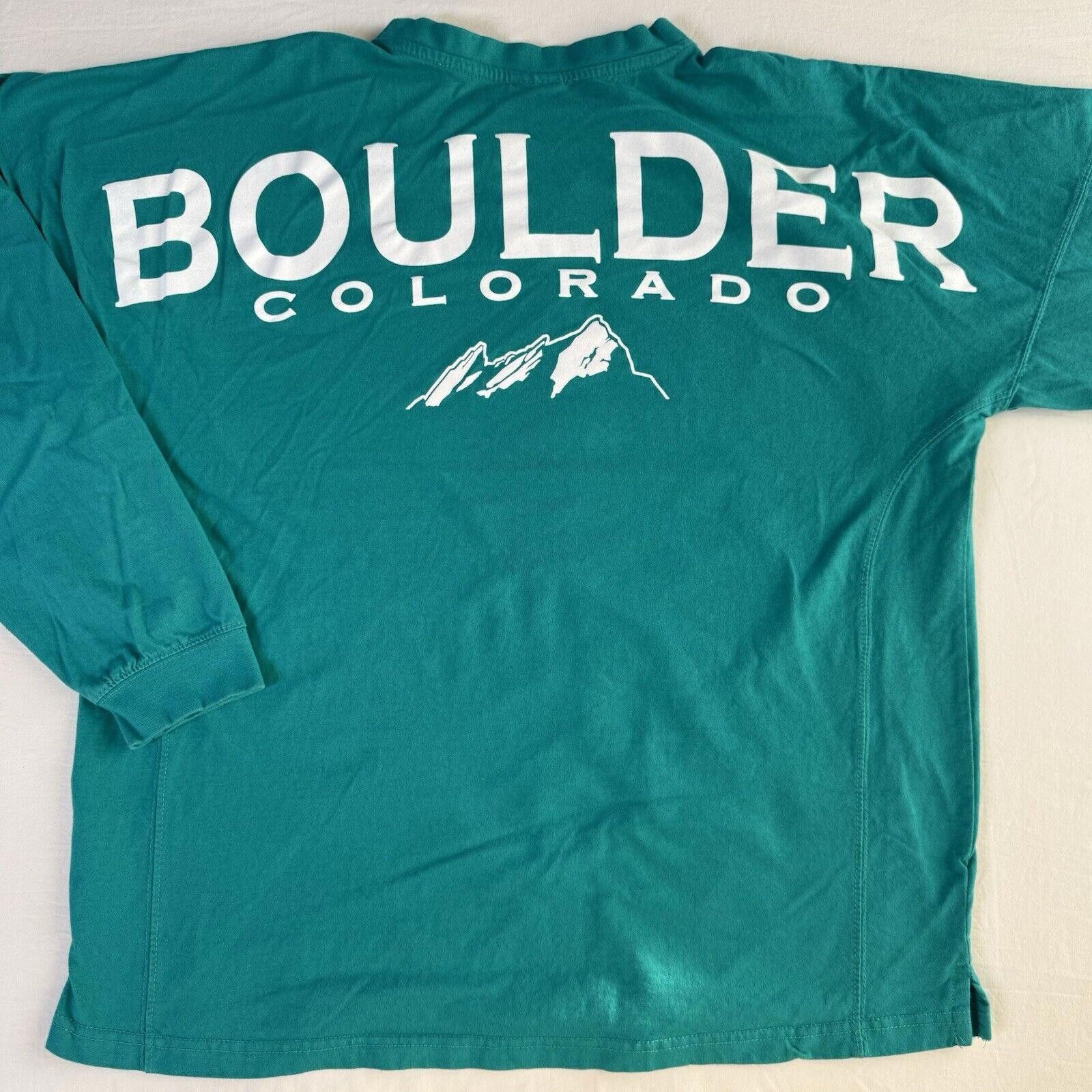 Designer Vtg Boulder Colorado Spell Out Long Sleeve Shirt XL Grail Size US XL / EU 56 / 4 - 6 Thumbnail
