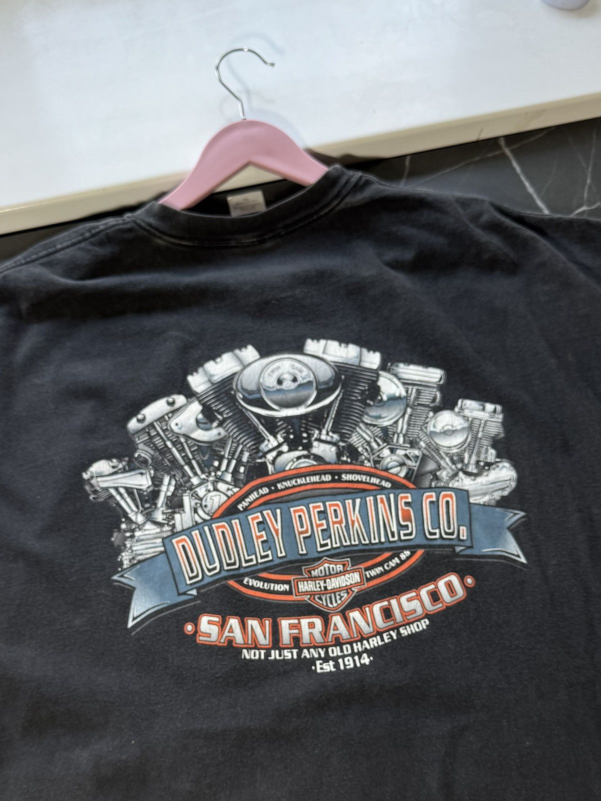 Harley Davidson Vintage 1999 Harley Davidson Washed T Shirt Size US XXL / EU 58 / 5 - 5 Thumbnail
