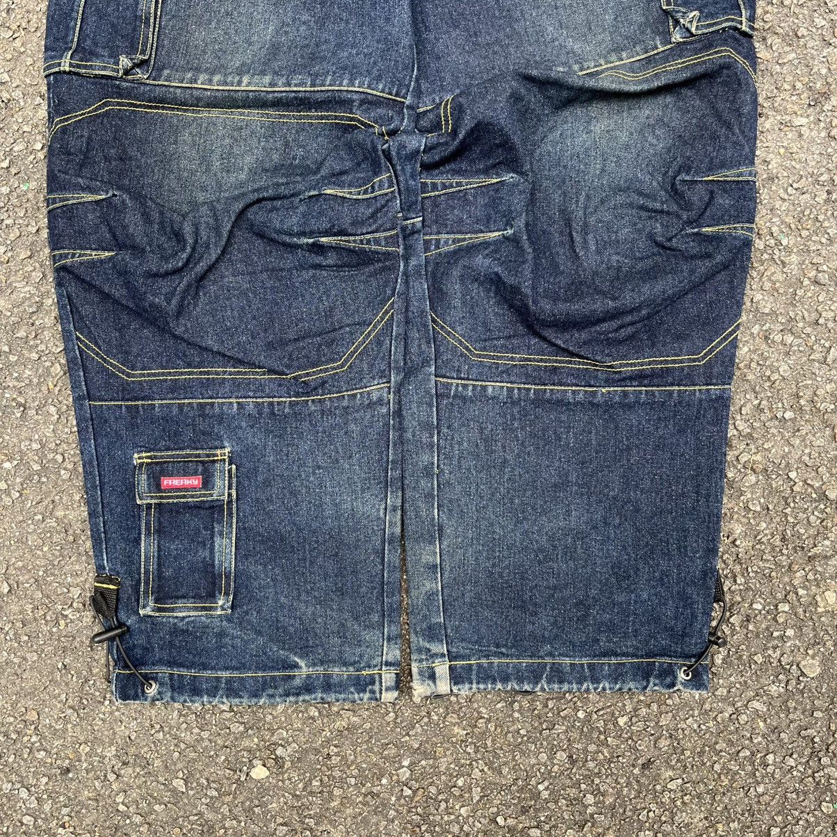 Southpole Baggy Jeans Freaky Massive Cargo Pants Multipocket Skater Size US 32 / EU 48 - 2 Thumbnail