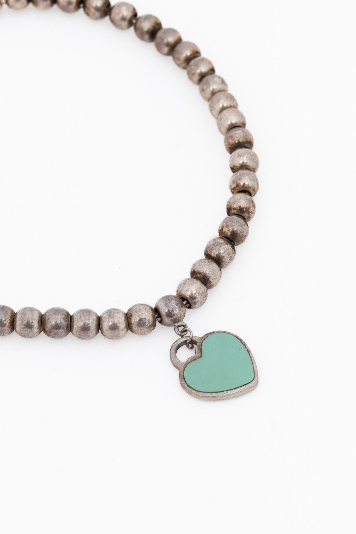 Tiffany & Co. Tiffany & Co. Sterling Silver Heart-Tag Bead Bracelet Size ONE SIZE - 2 Thumbnail