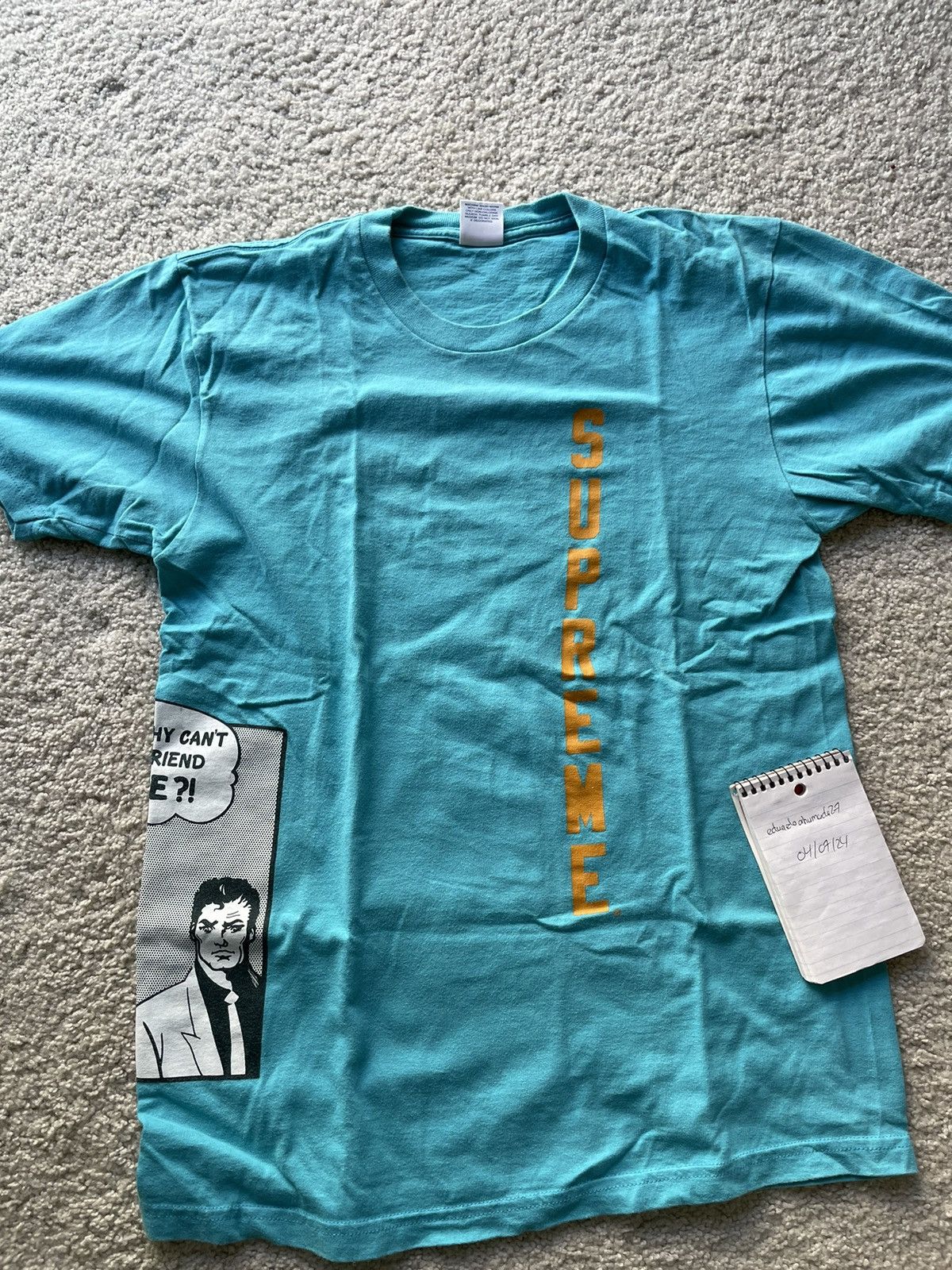 Supreme Supreme x Thrasher Boyfriend Tee Teal Size US M / EU 48-50 / 2 - 1 Preview