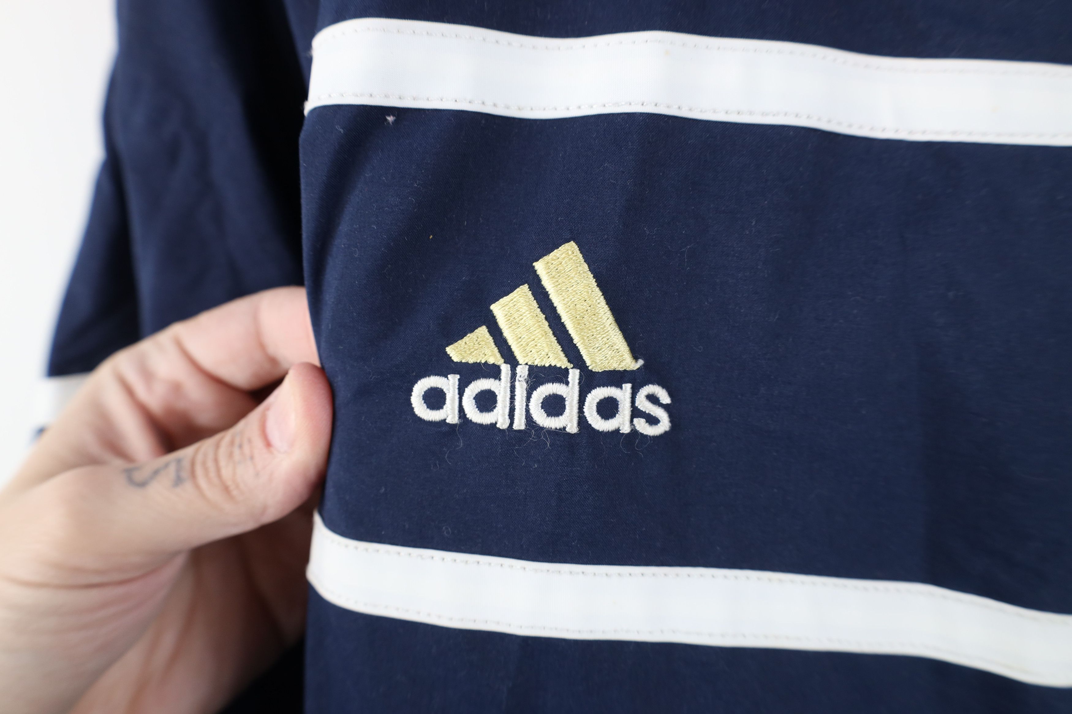 Adidas Vintage Adidas Notre Dame University Football Lined Jacket Size US XL / EU 56 / 4 - 4 Thumbnail