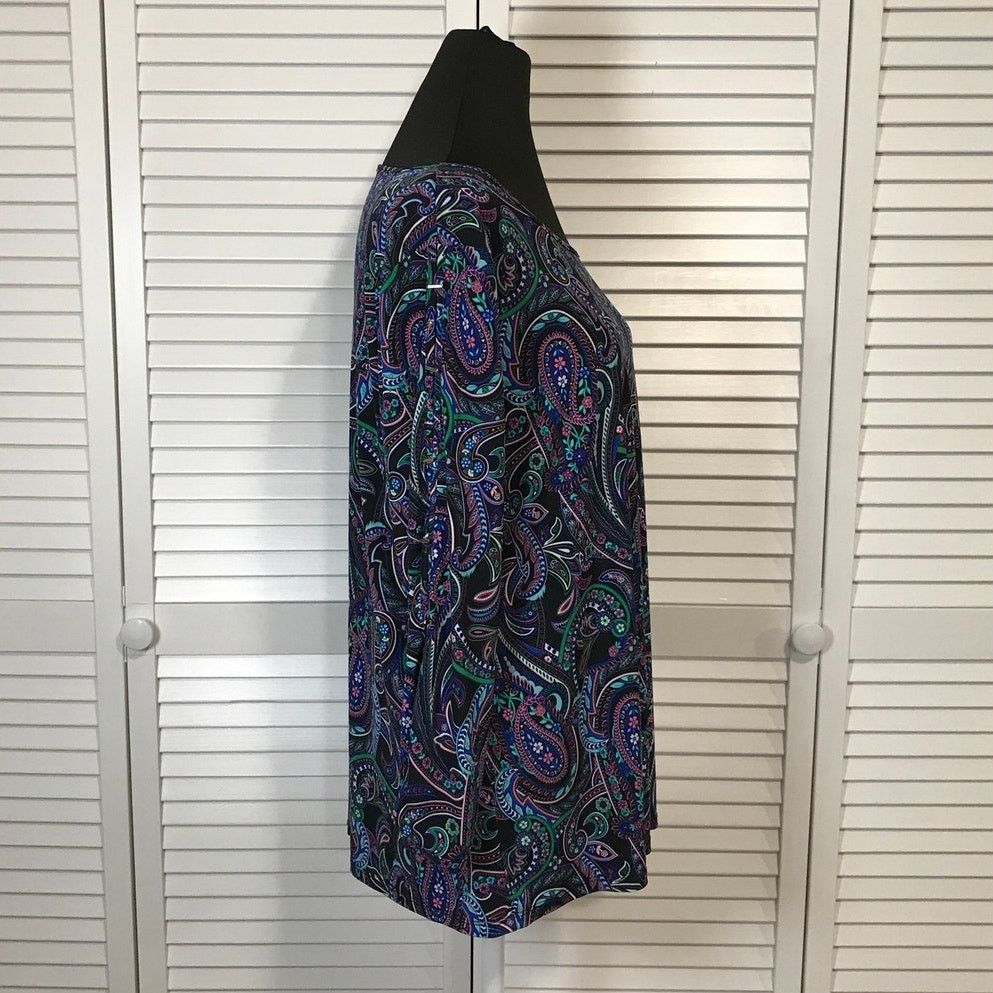 Other Investments Boho Vibrant Paisley Beaded Tunic Blouse XL Size XL / US 12-14 / IT 48-50 - 2 Thumbnail