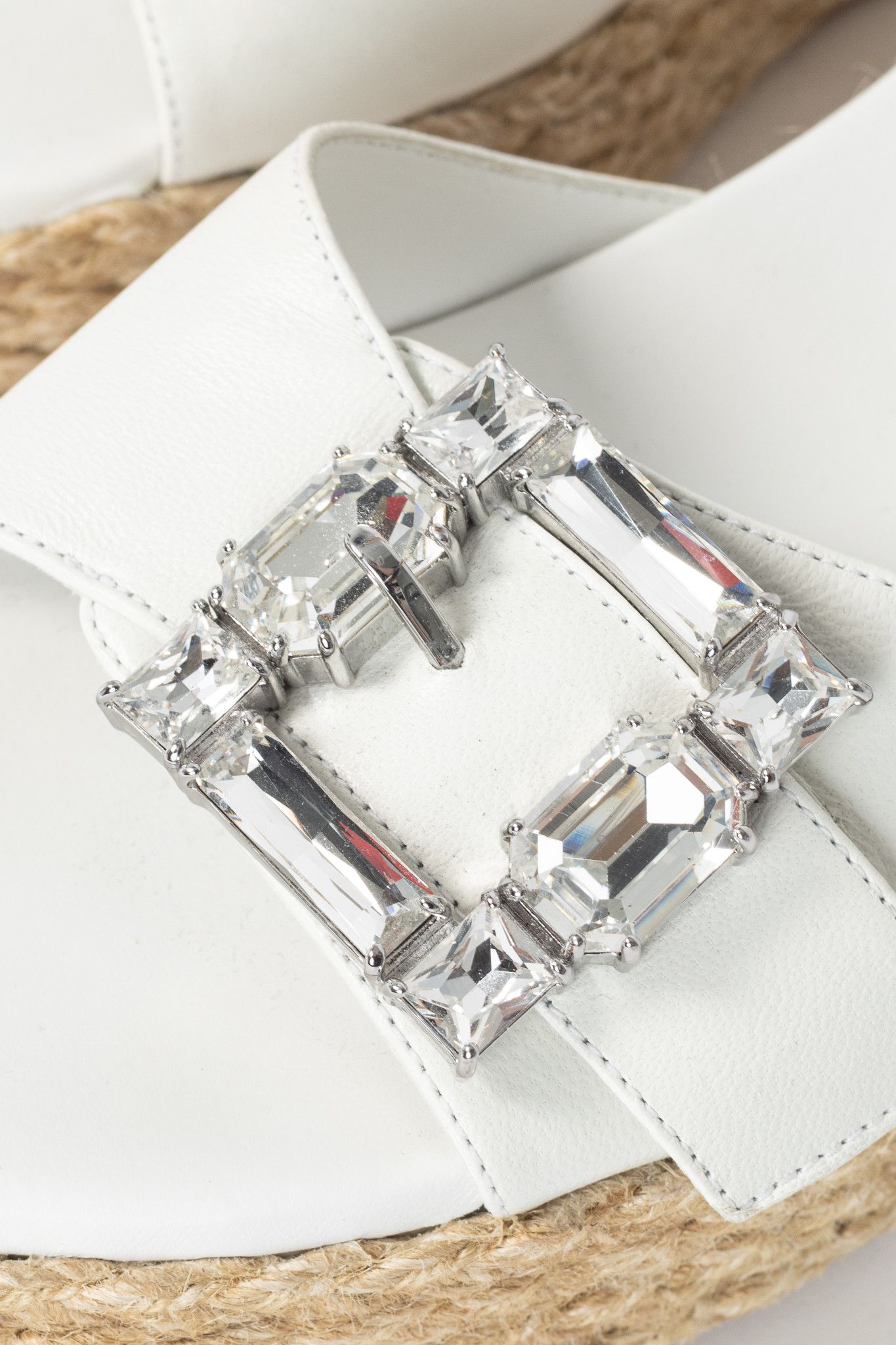 Stuart Weitzman Stuart Weitzman SS23 June 75 Crystal-Buckle Wedge Sandal Size US 7.5 / IT 37.5 - 7 Thumbnail
